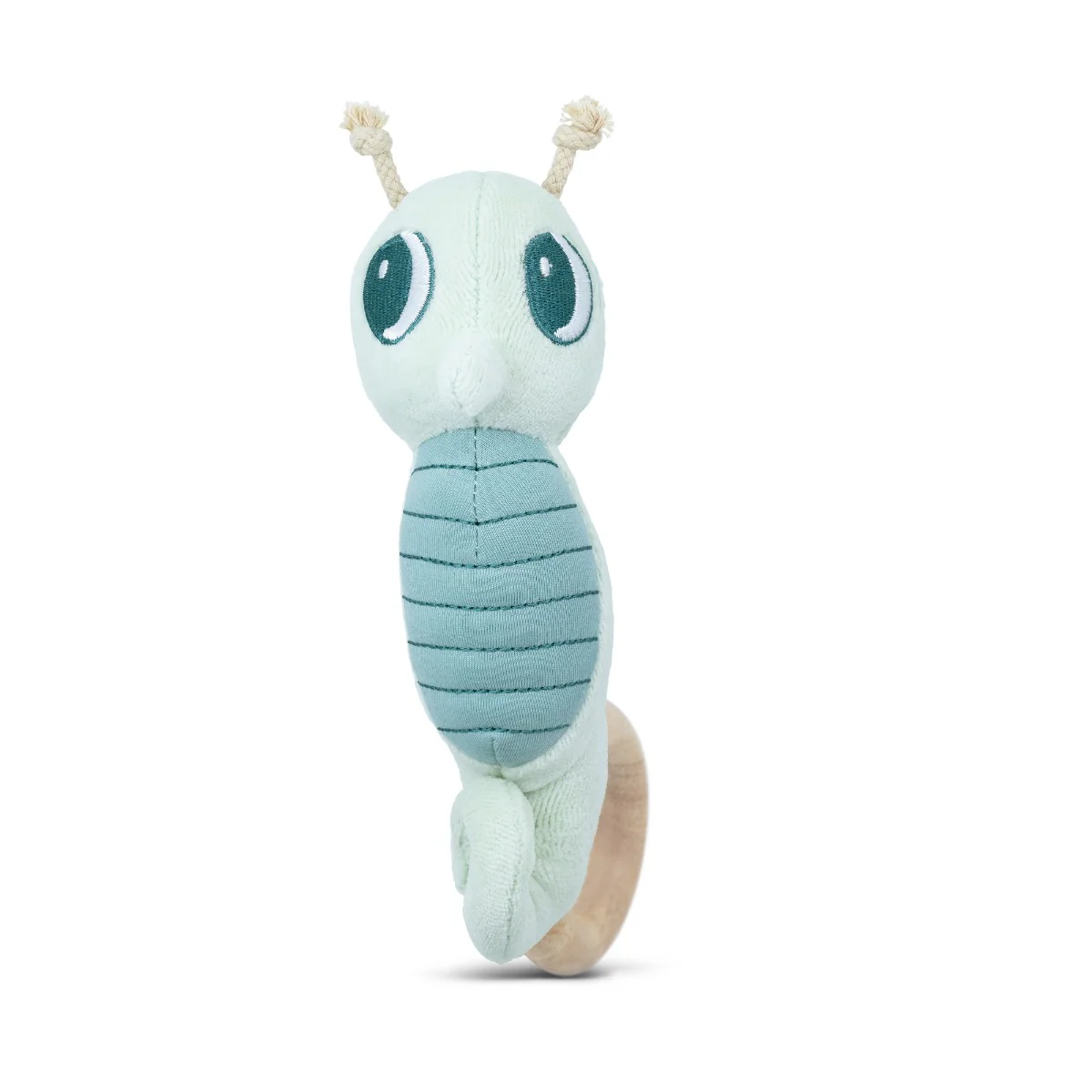 Teal Seahorse Teething Rattle - Image 6
