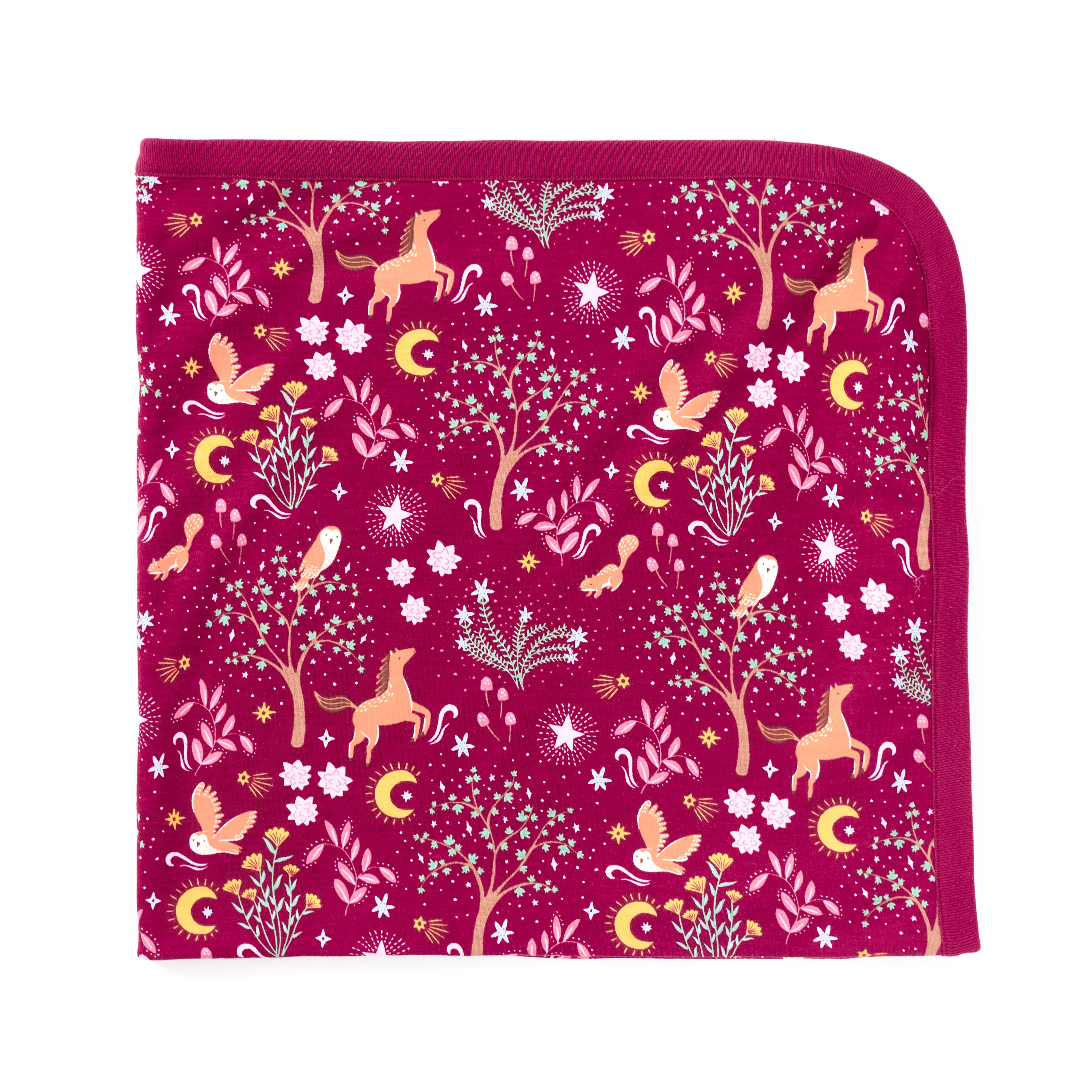 Bamboo Blend 2-ply Receiving Blanket - Woodland Dreams - Image 2