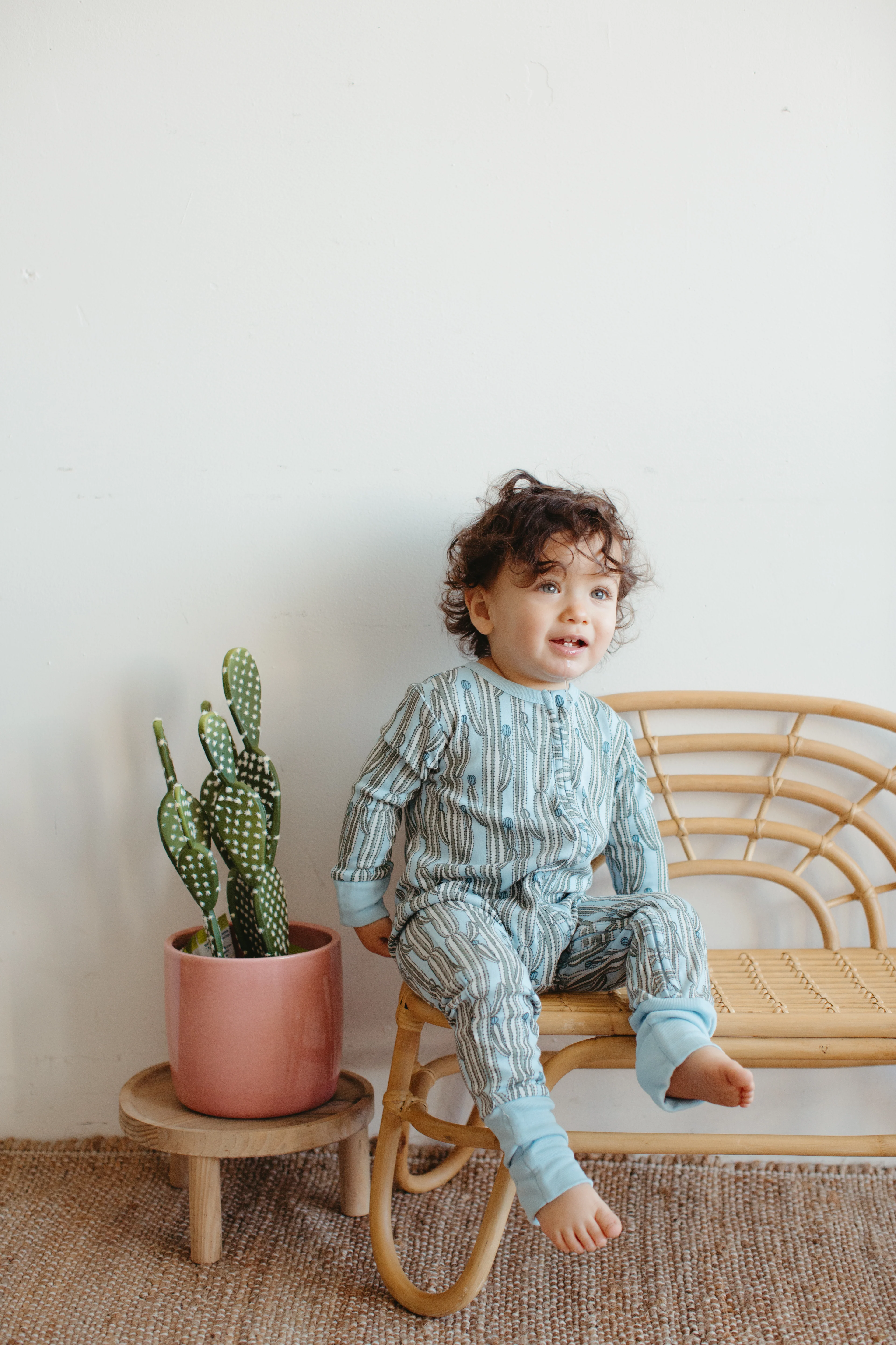 Bamboo Blend Convertible Coverall - Blooming Saguaro - Image 3