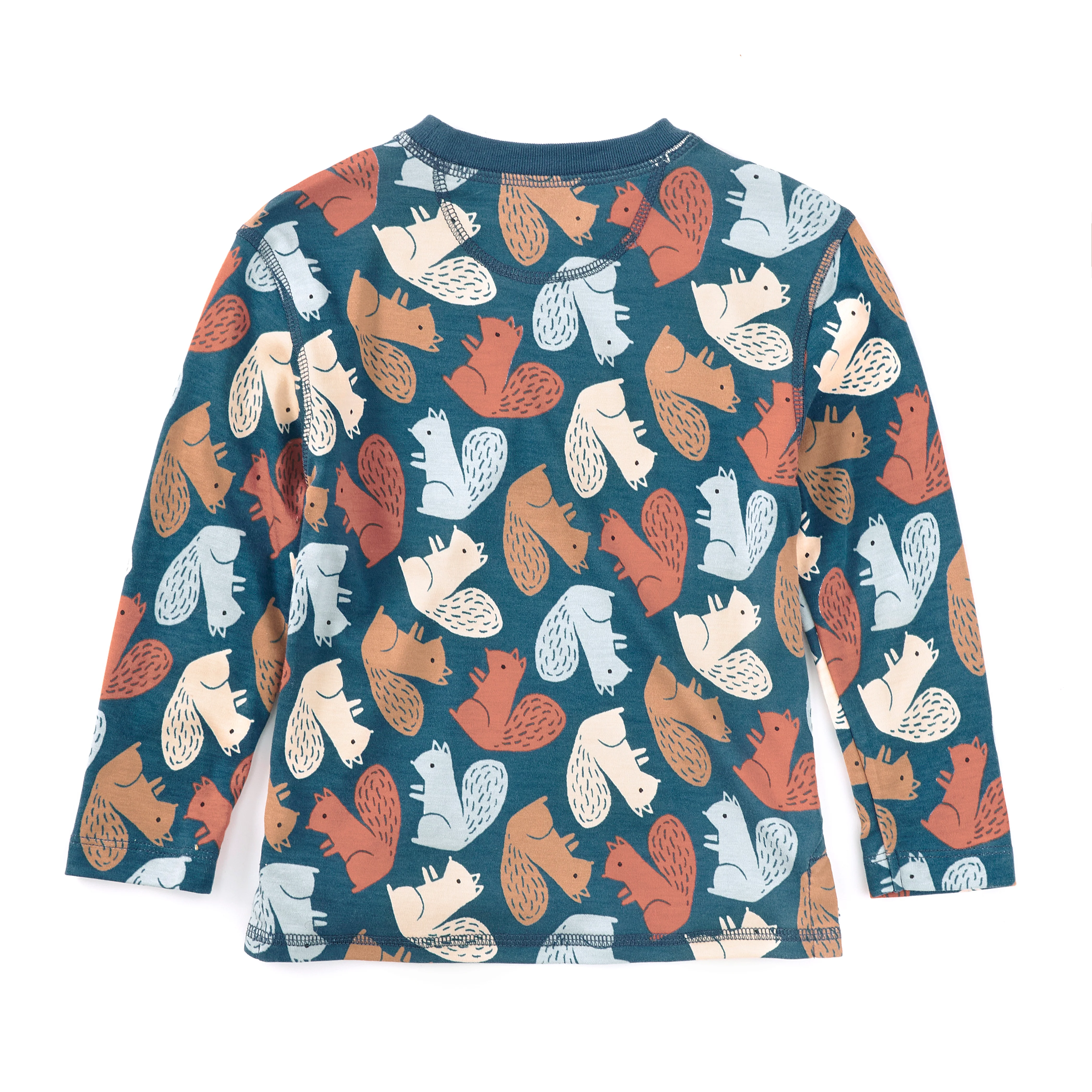 Bamboo Blend Crewneck Long Sleeve Shirt - Squirrel Scurry - Image 5