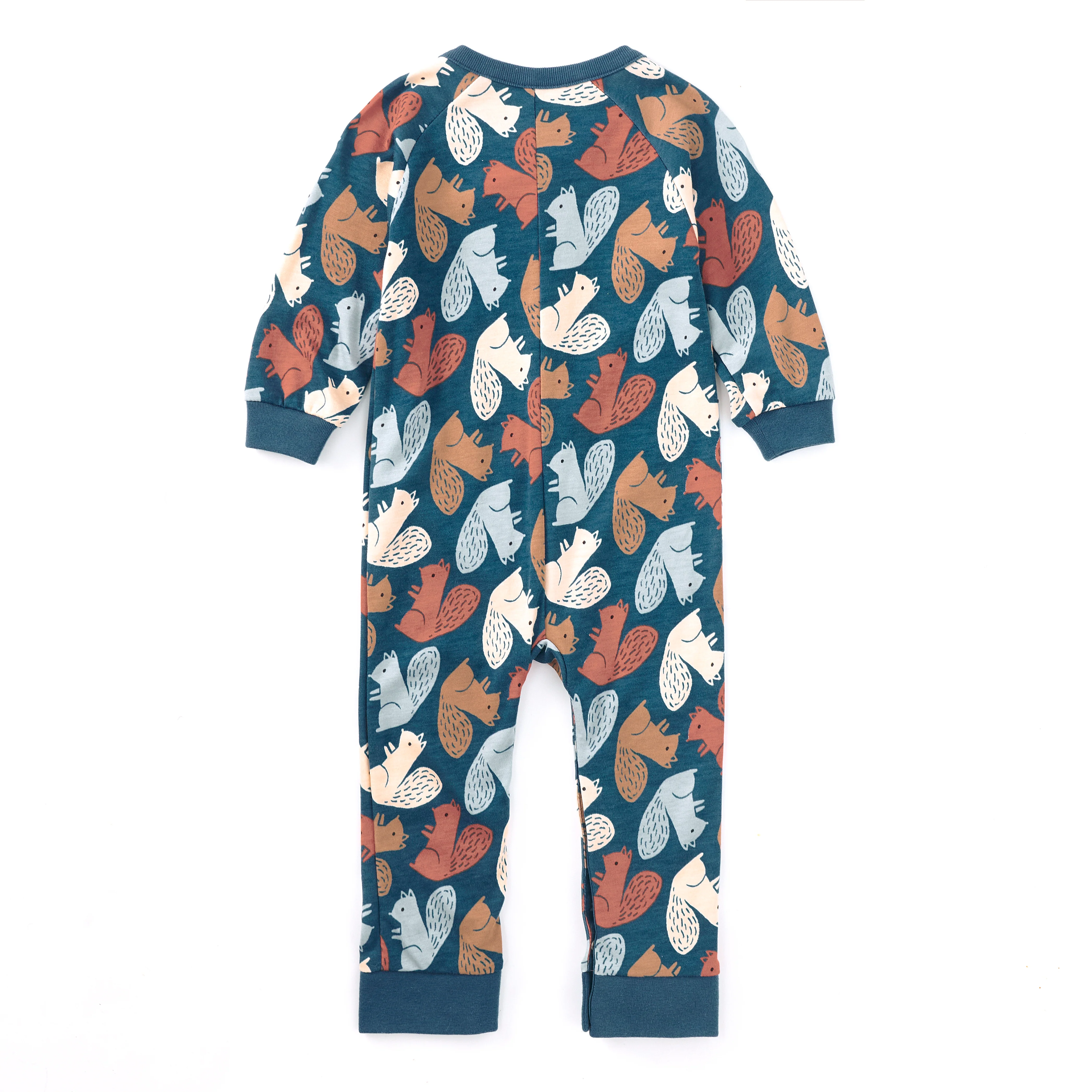 Bamboo Blend Kangaroo Romper - Squirrel Scurry - Image 3