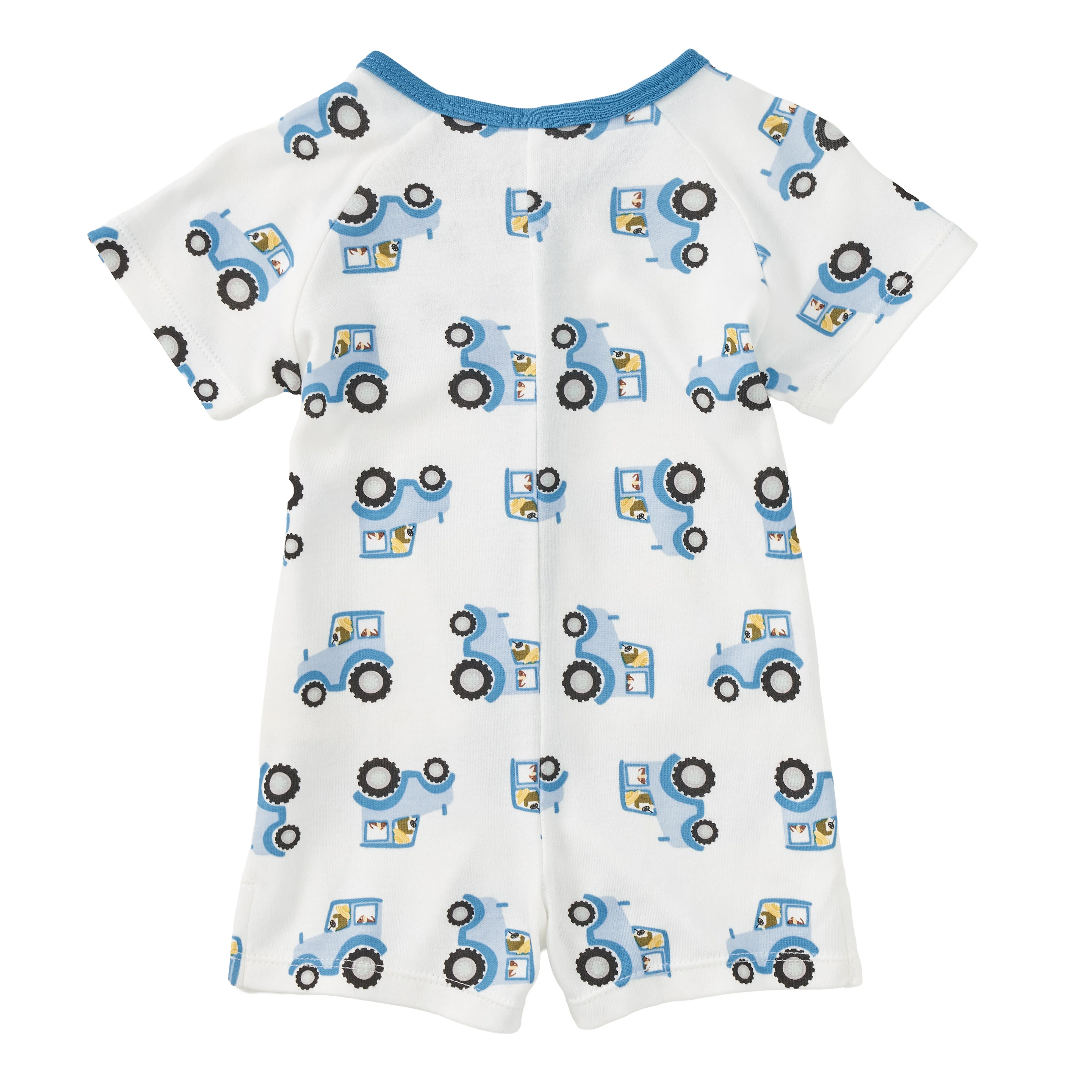 Bamboo Blend Short Sleeve Henley Romper – Farmyard Cruisers - Image 3