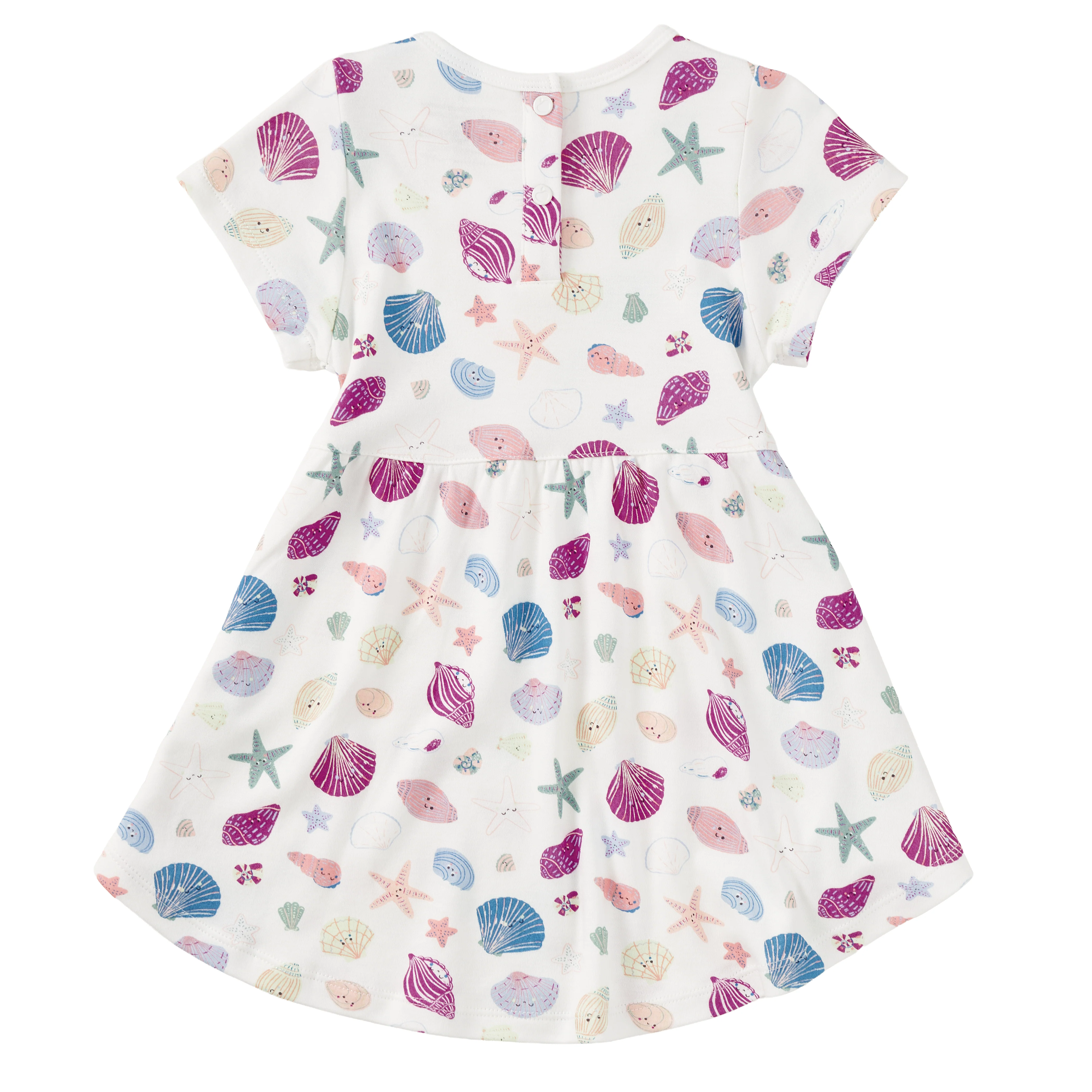Bamboo Blend Short Sleeve Twirly Tee Dress - Seaside Treasures - Image 4