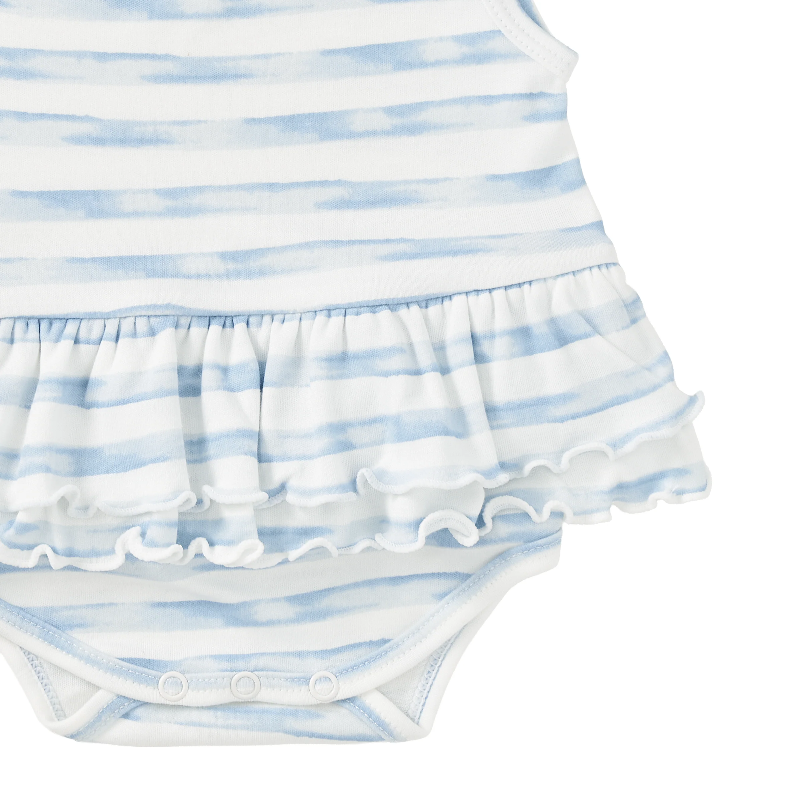 Bamboo Blend Skirted Romper - Breezy Bay Stripe - Image 3