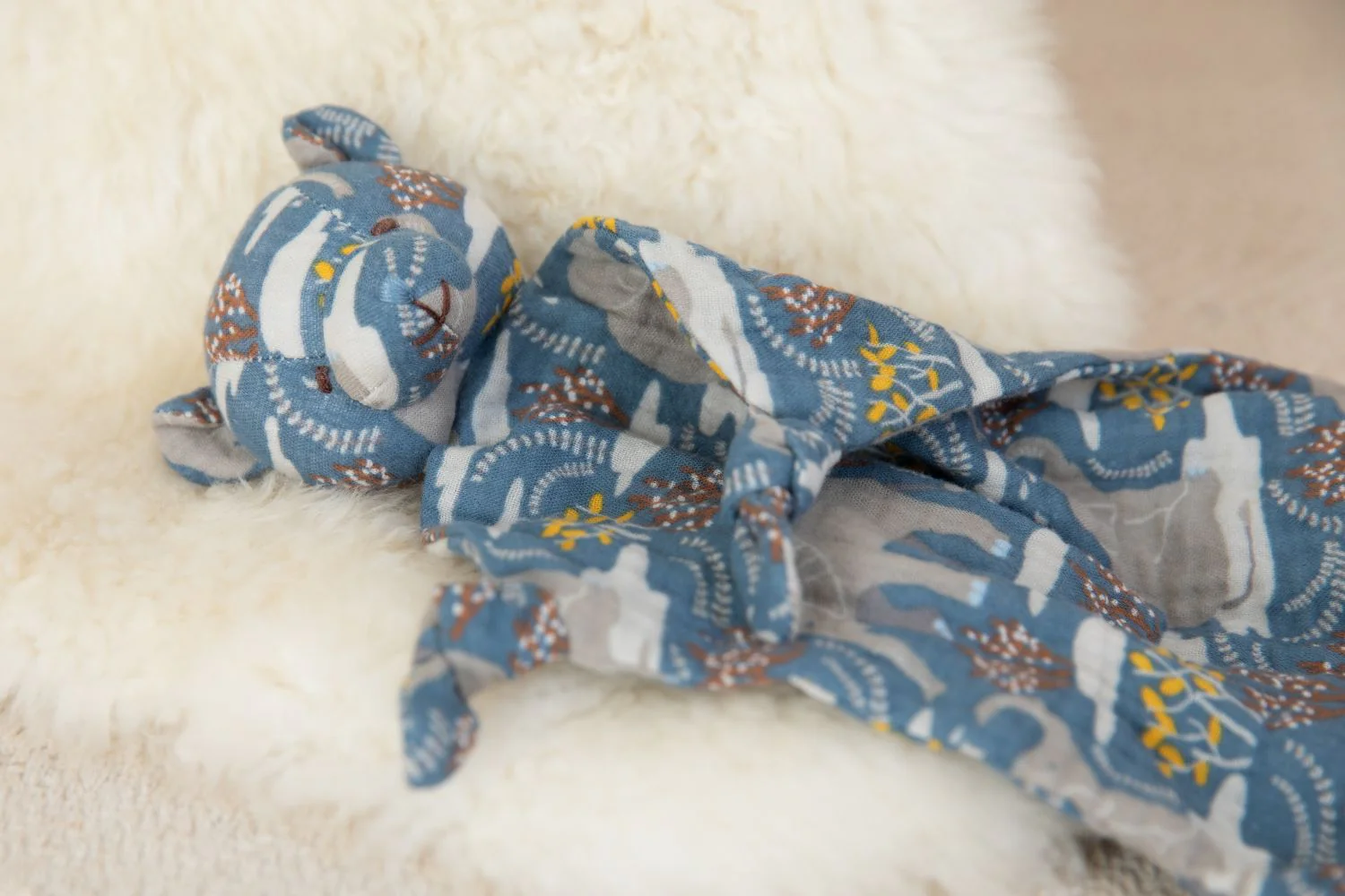 Bear Muslin Lovey - Safari Party - Image 2