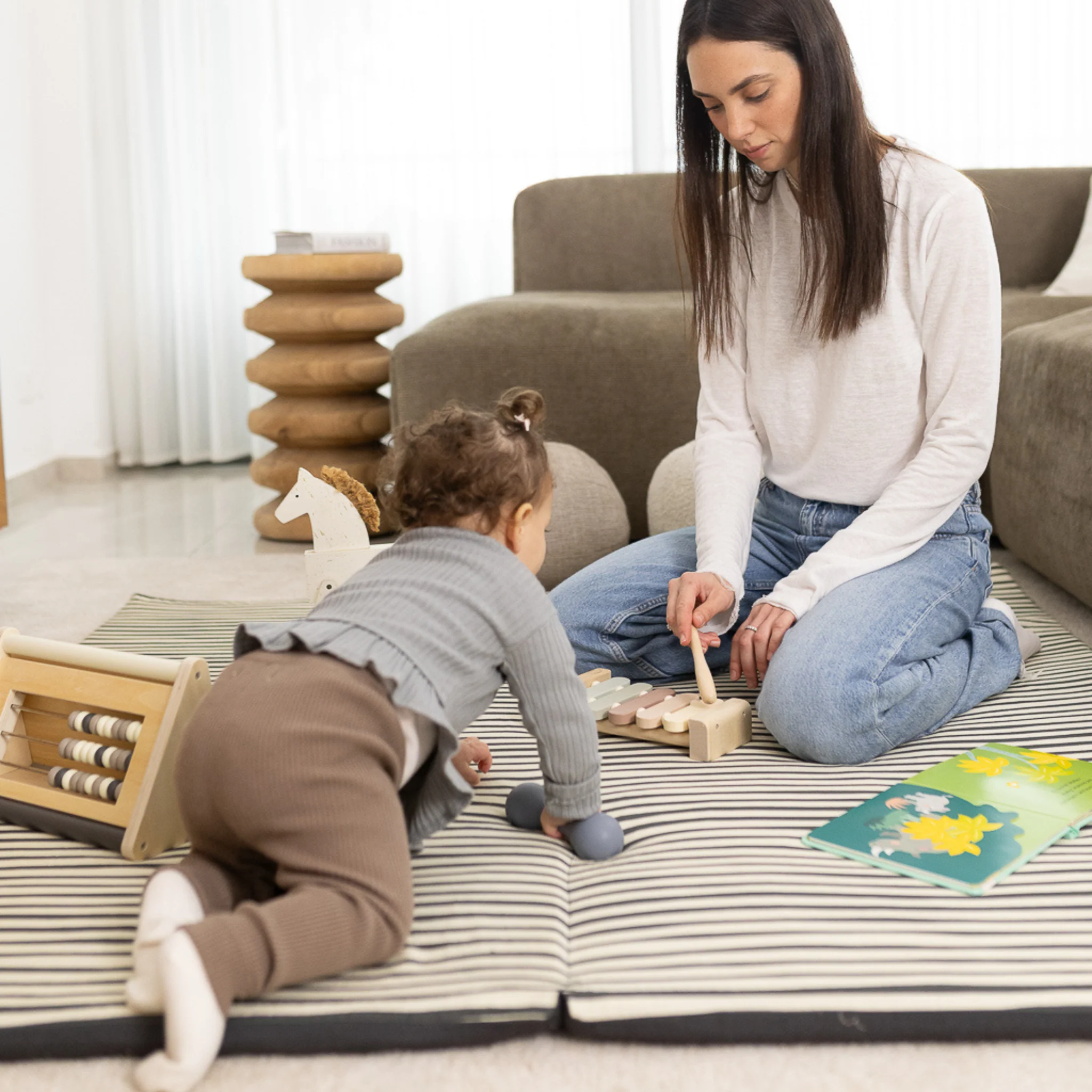 Bold Stripe Organic Cotton Mat - Image 6