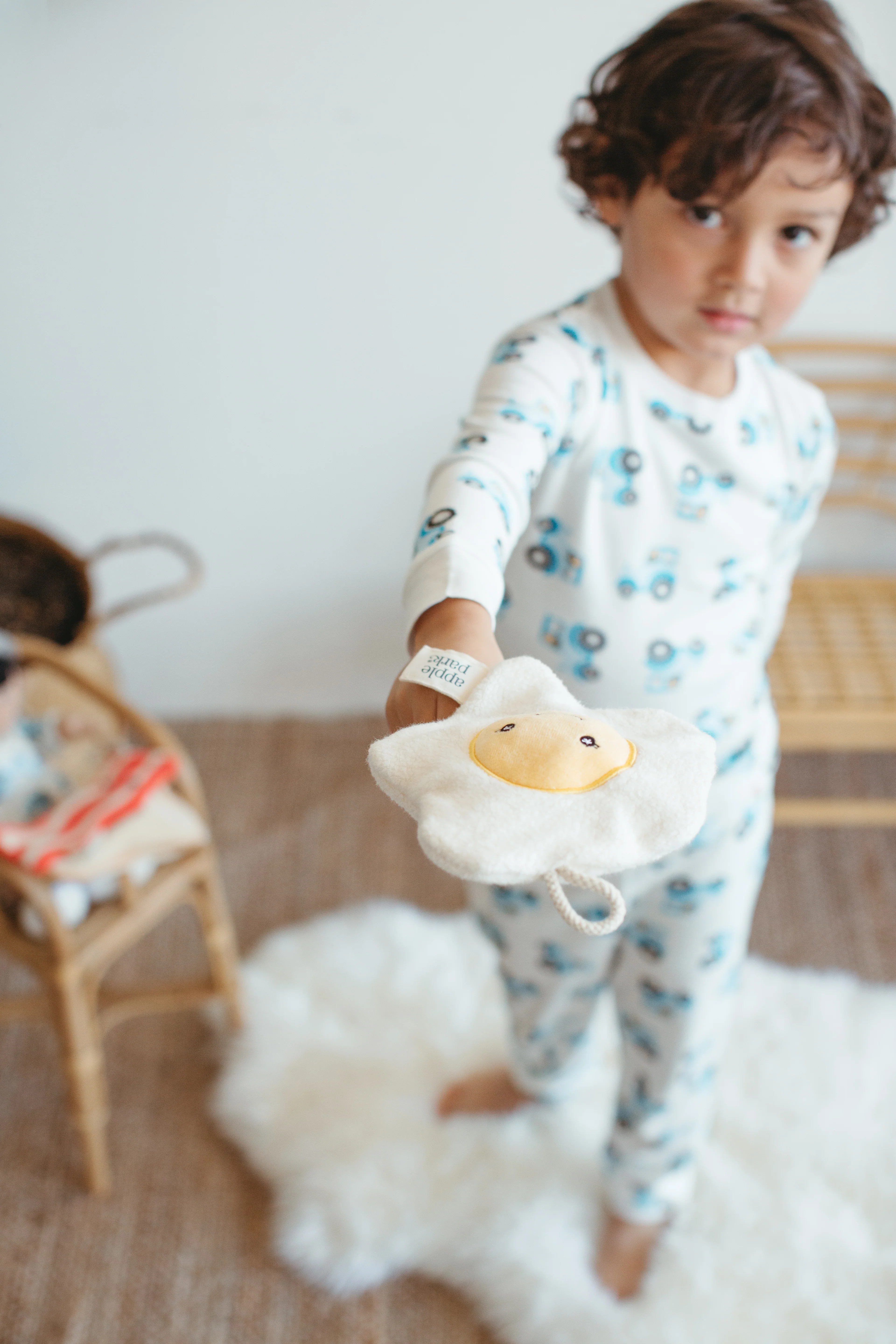 Breakfast Crinkle Blankie - Eggie - Image 3