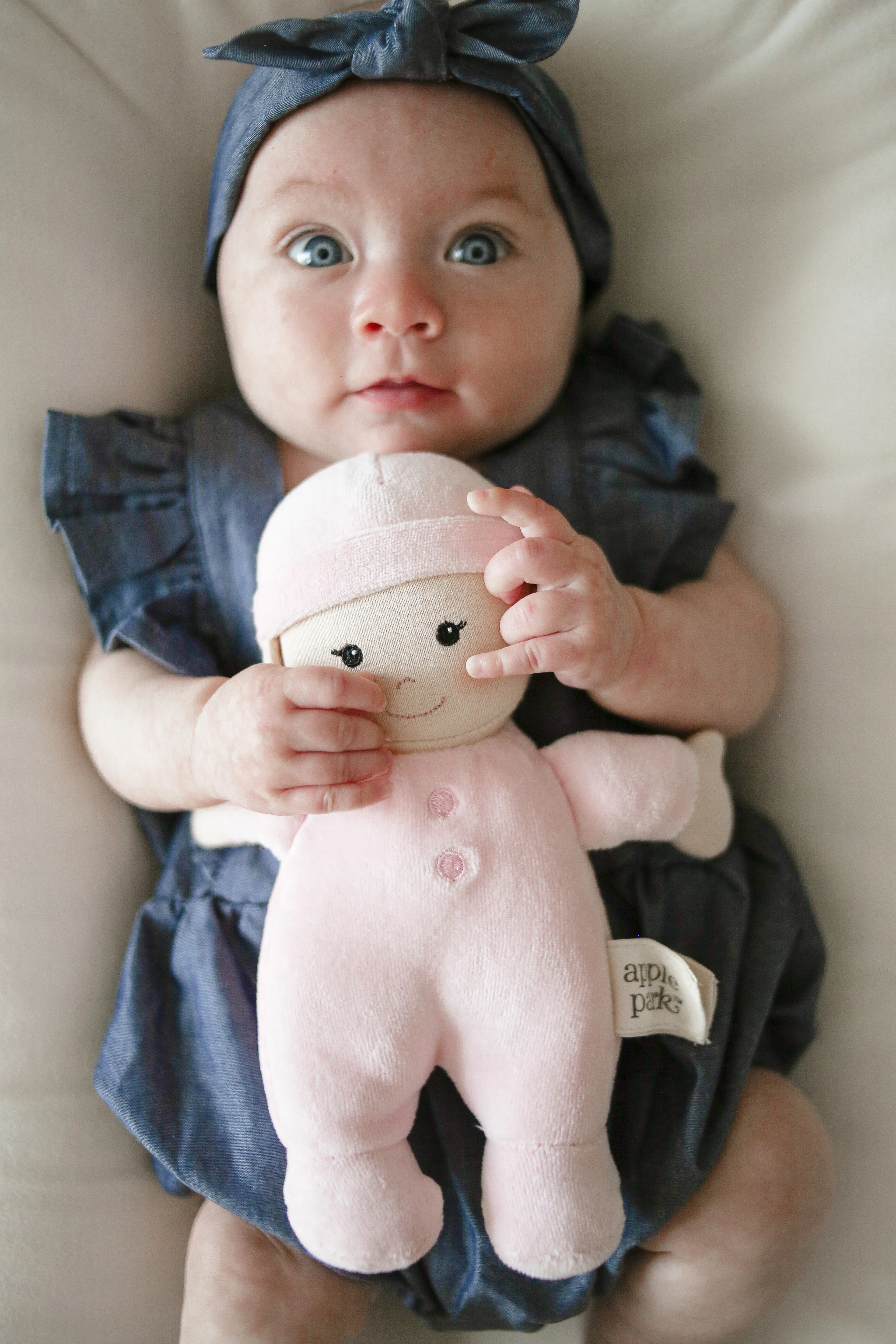 Flutter Sleeve Romper - Chambray - Image 4