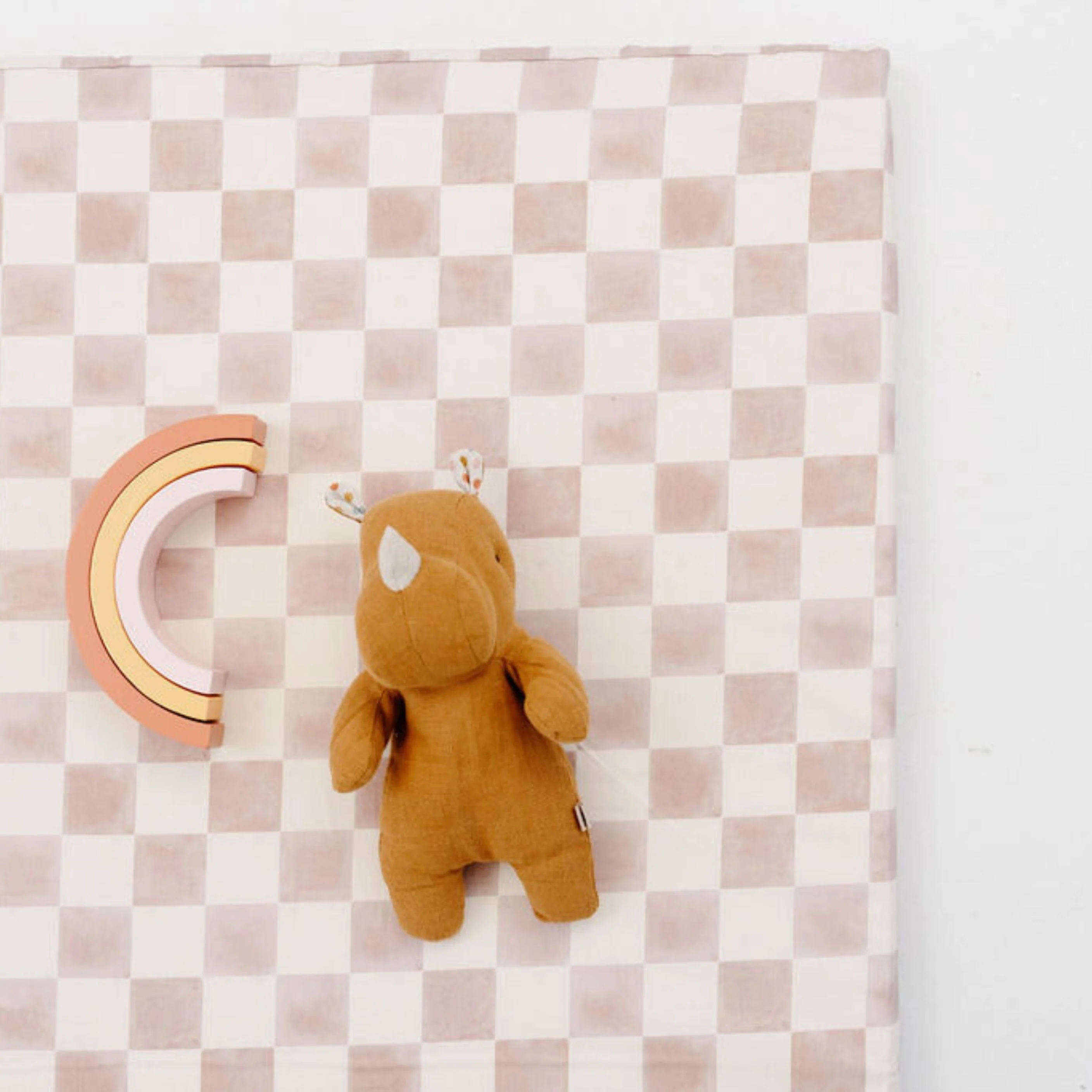 Checker Gumdrop Organic Cotton Mat - Image 3