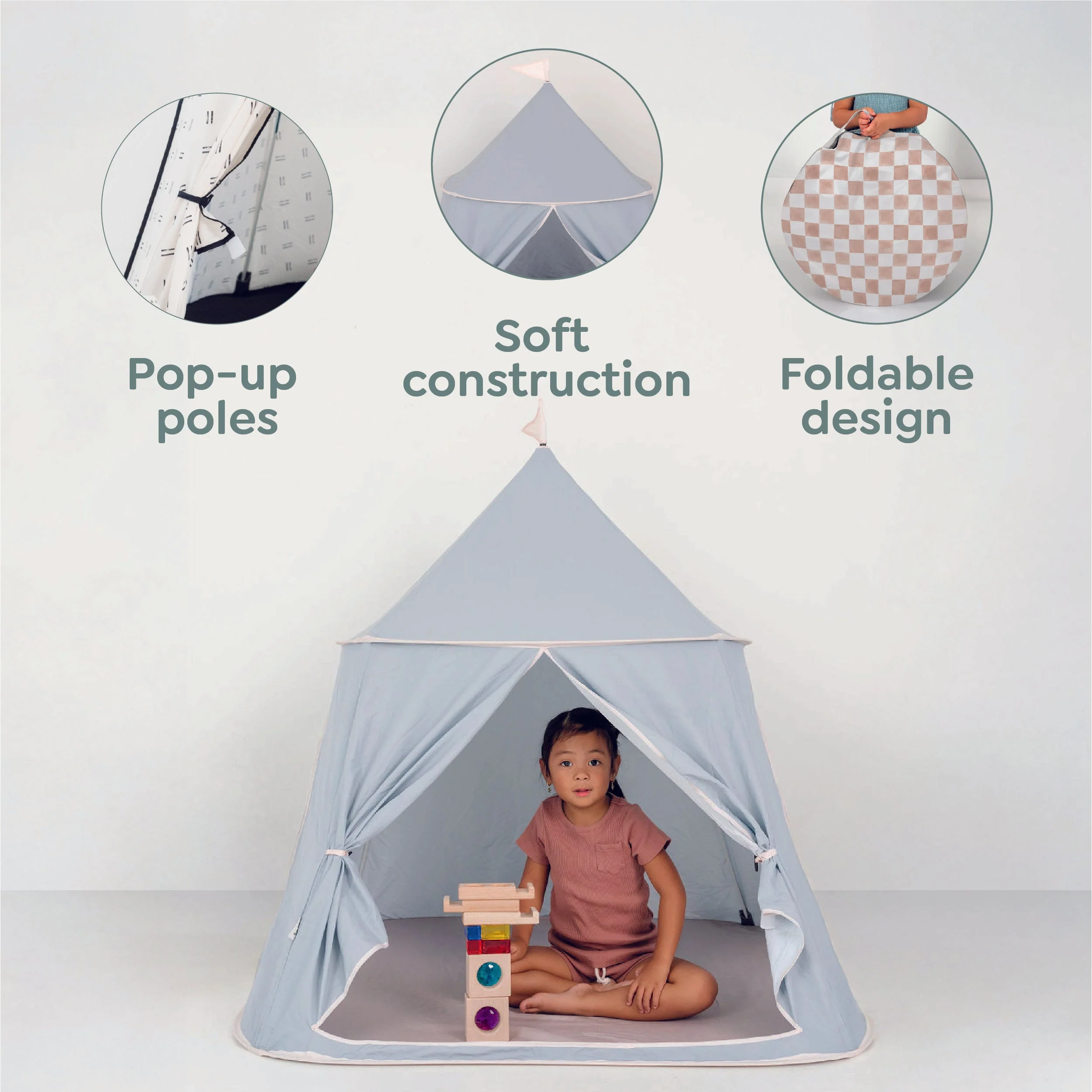 Checker Matcha Play Tent - Image 7