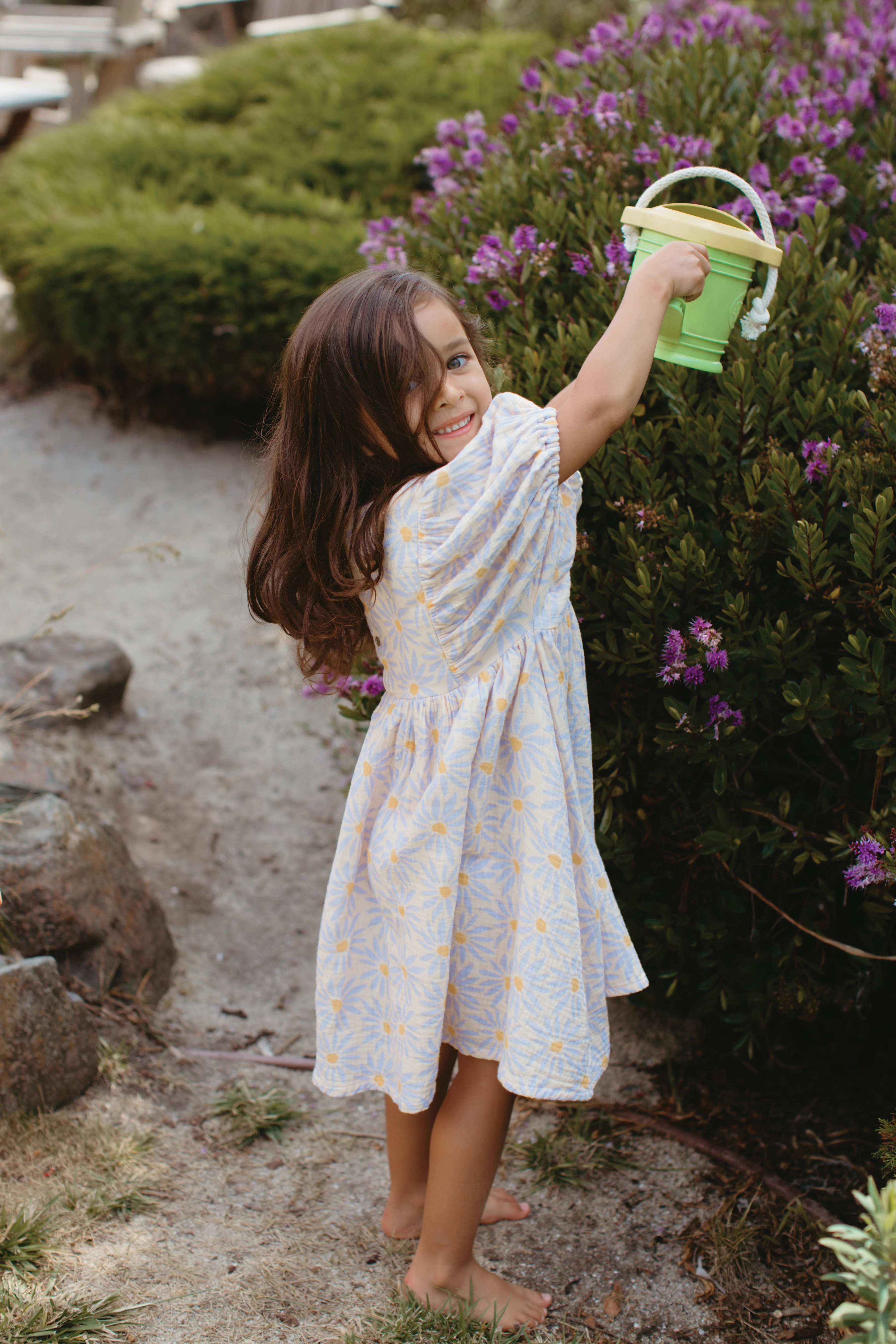 Dress with Puff Sleeves - Daisy Dreams - Image 3