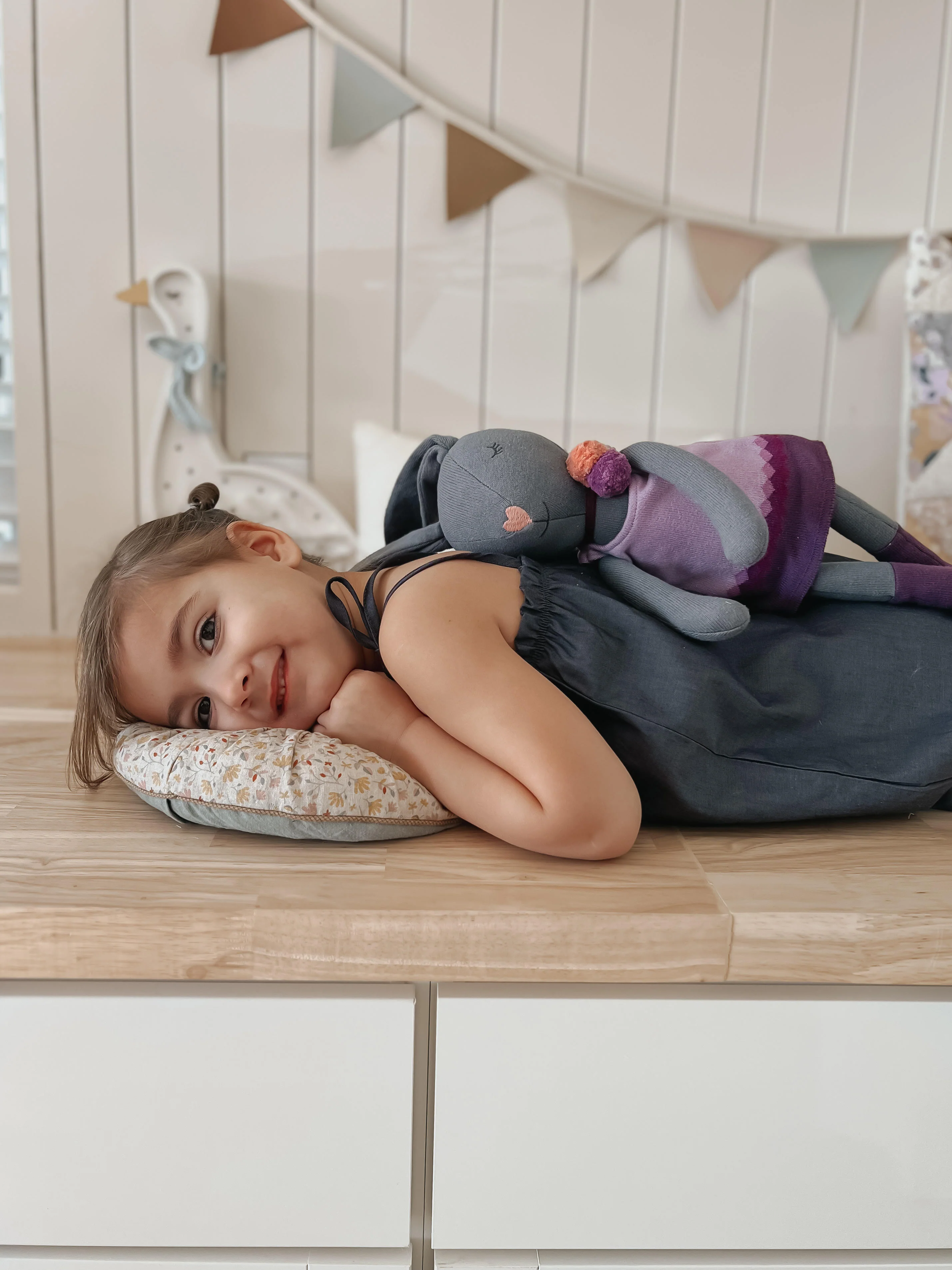 Knit Bunny Plush - Lila - Image 5
