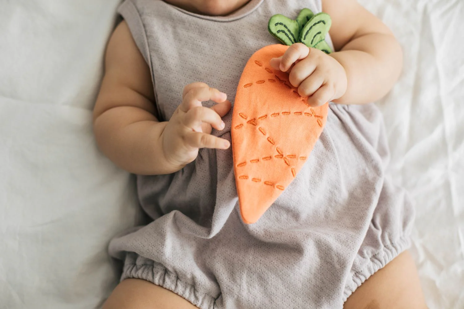 Mini Crinkle Blankie - Carrot - Image 3