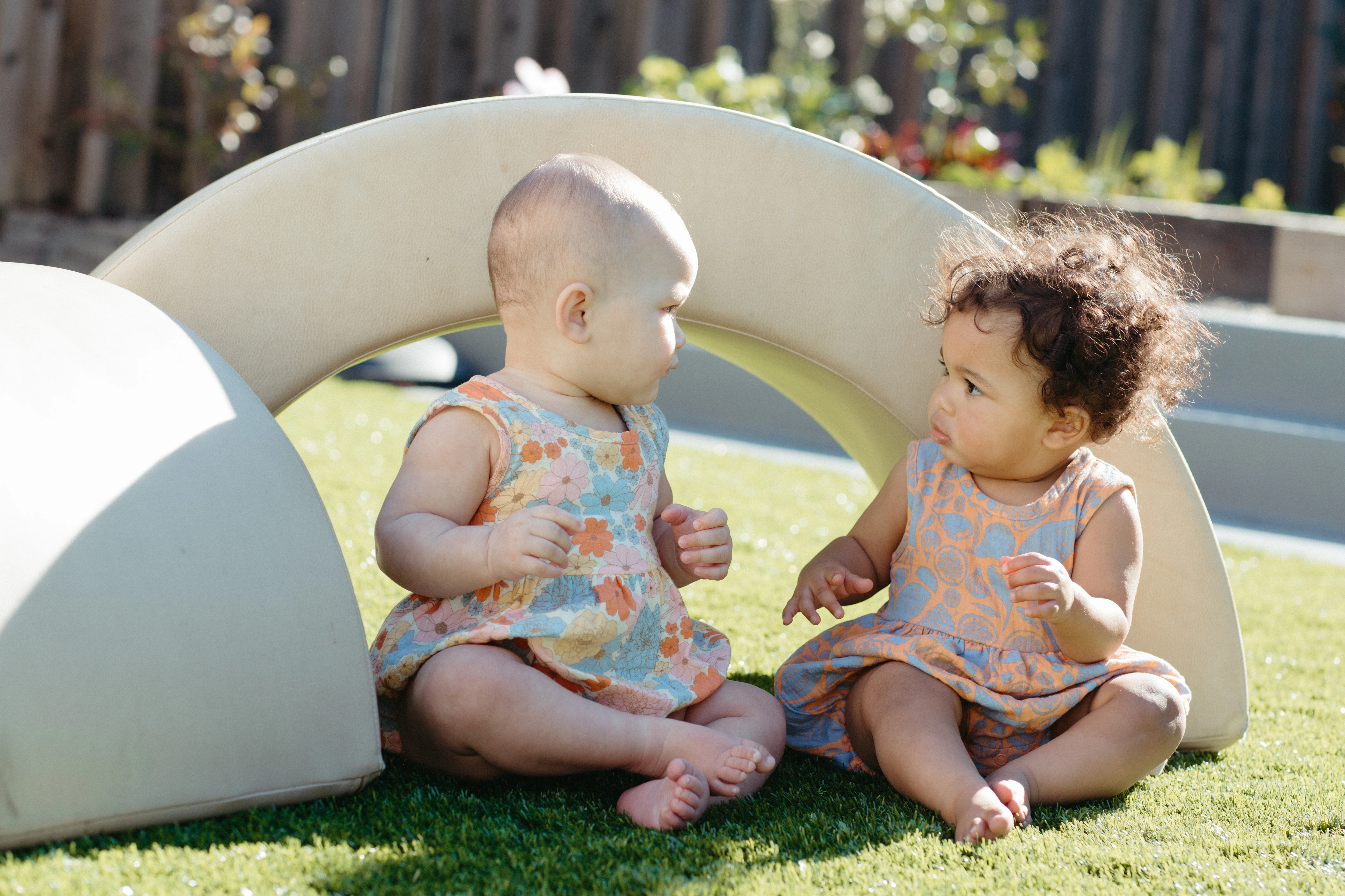 Muslin Bubble Romper – Wildflower Picnic - Image 3