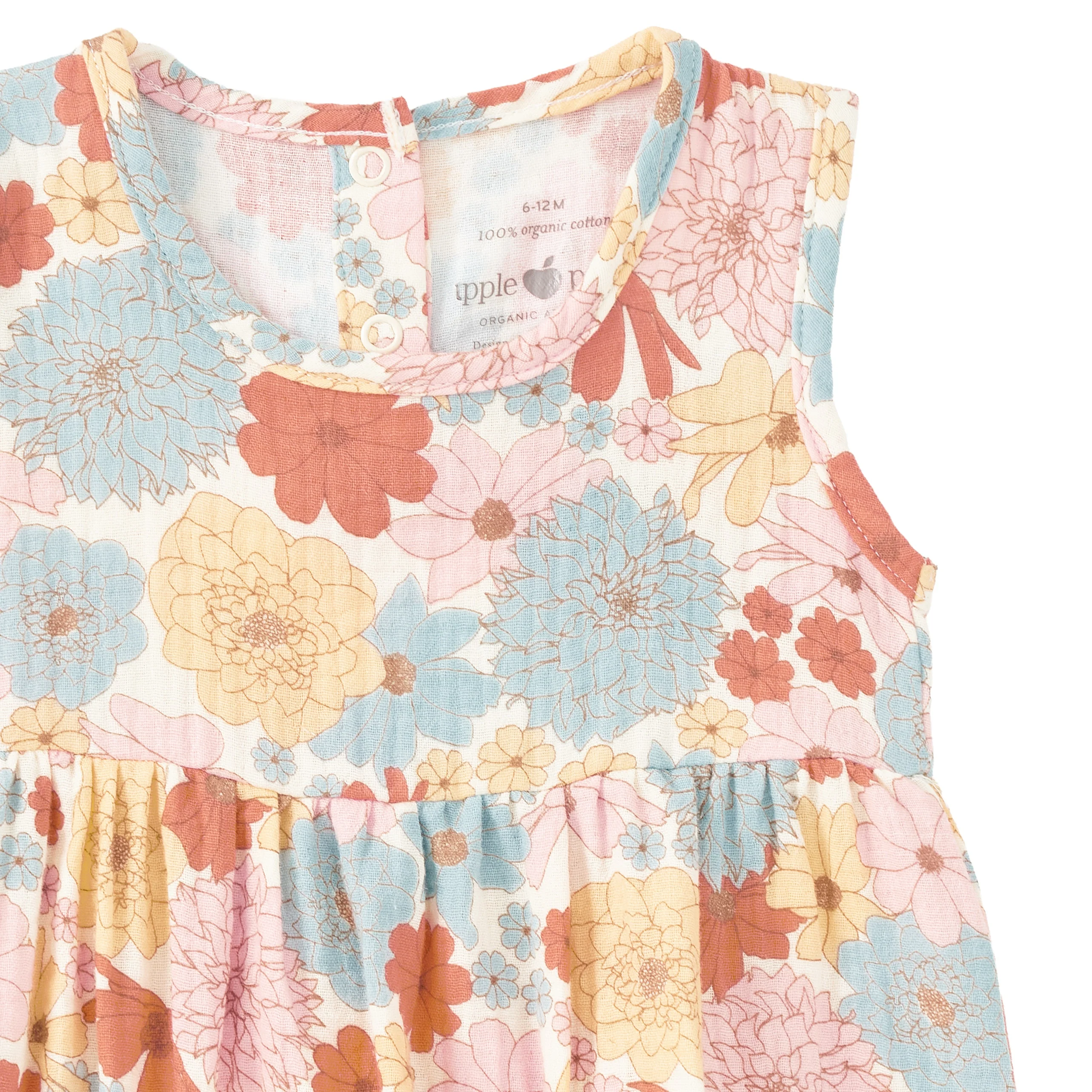 Muslin Bubble Romper – Wildflower Picnic - Image 4