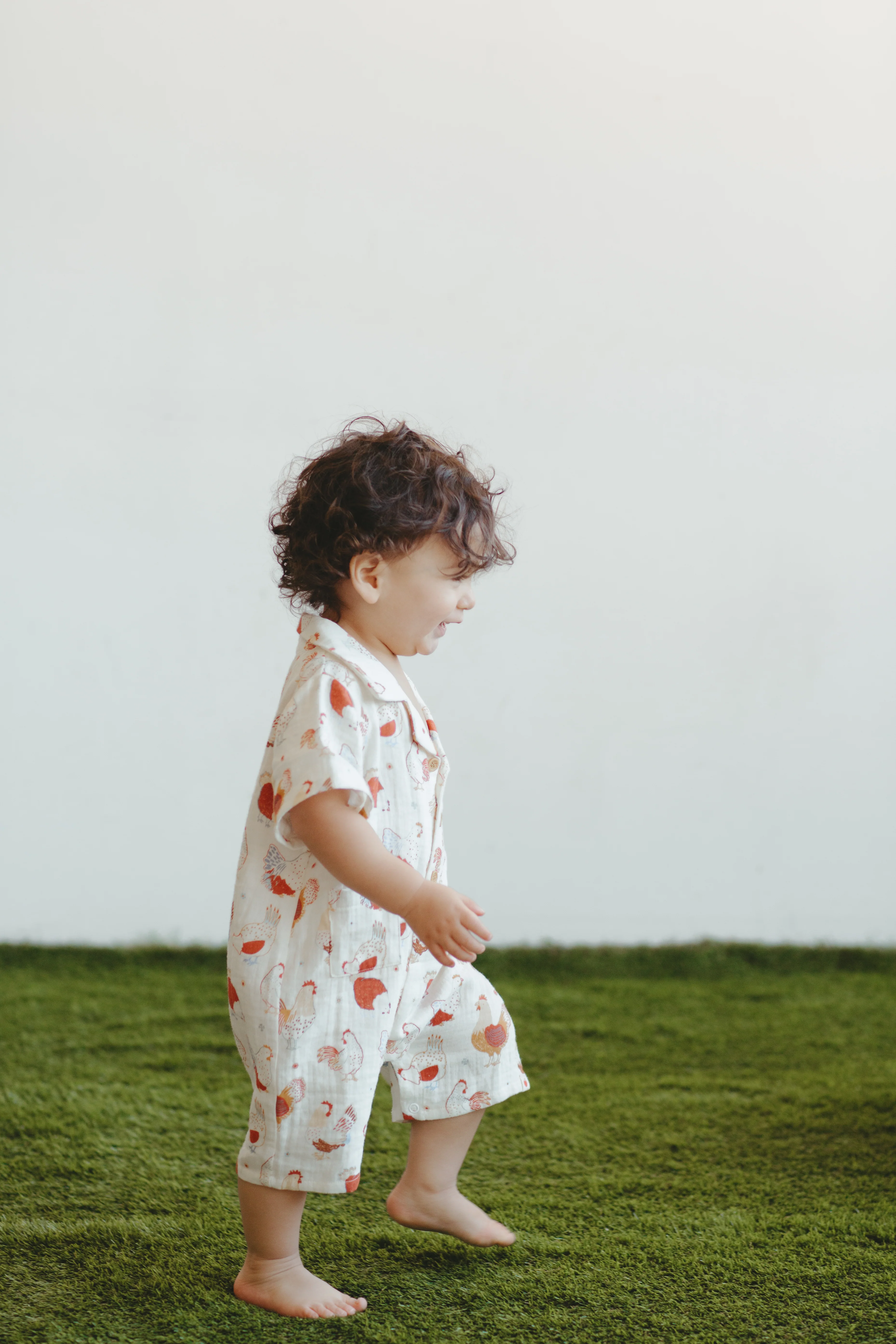 Muslin Cabana Romper - Feathered Friends - Image 3