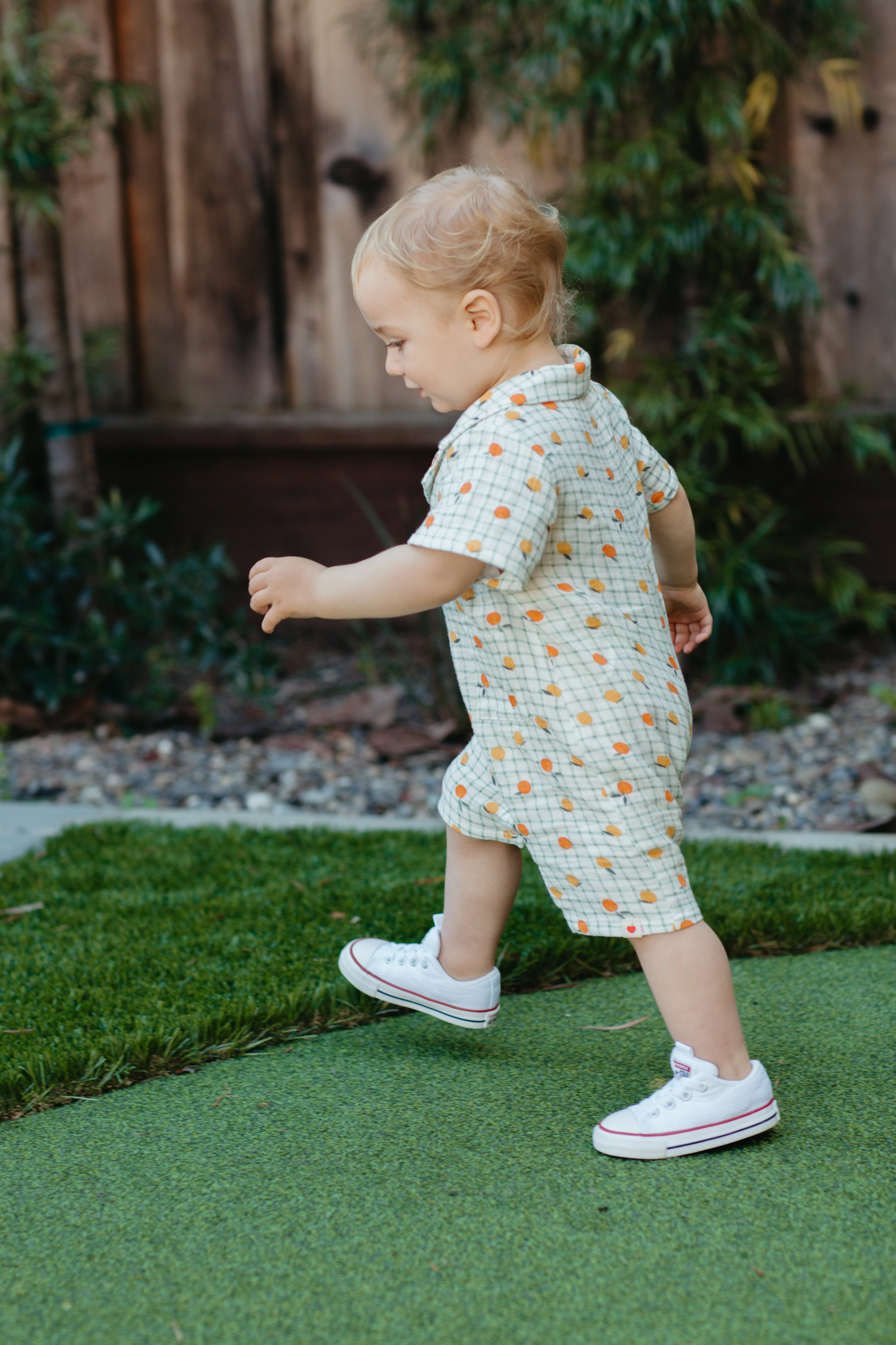 Muslin Cabana Romper - Gingham Grove - Image 3