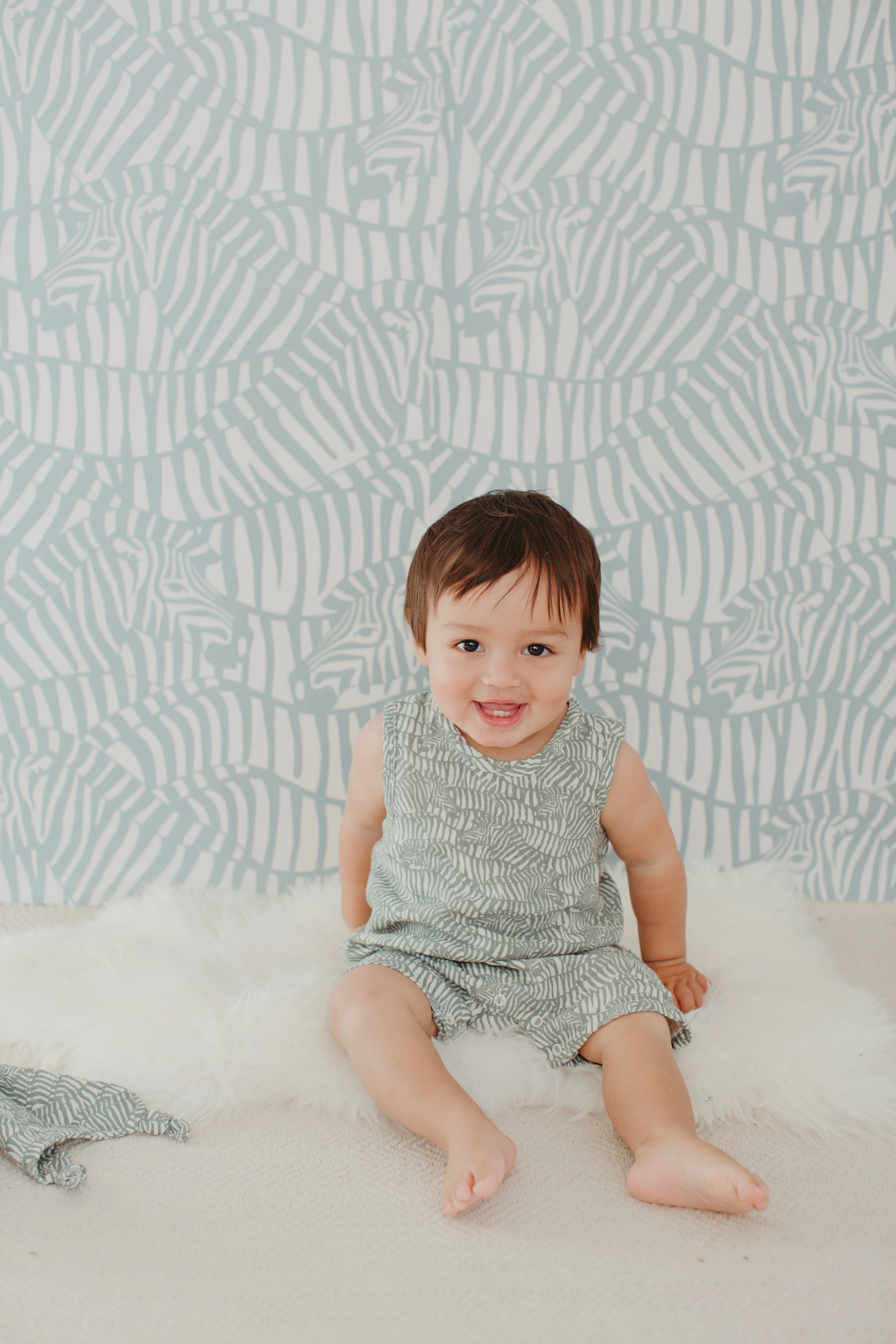 Muslin Overalls - Zebra Print - Image 4