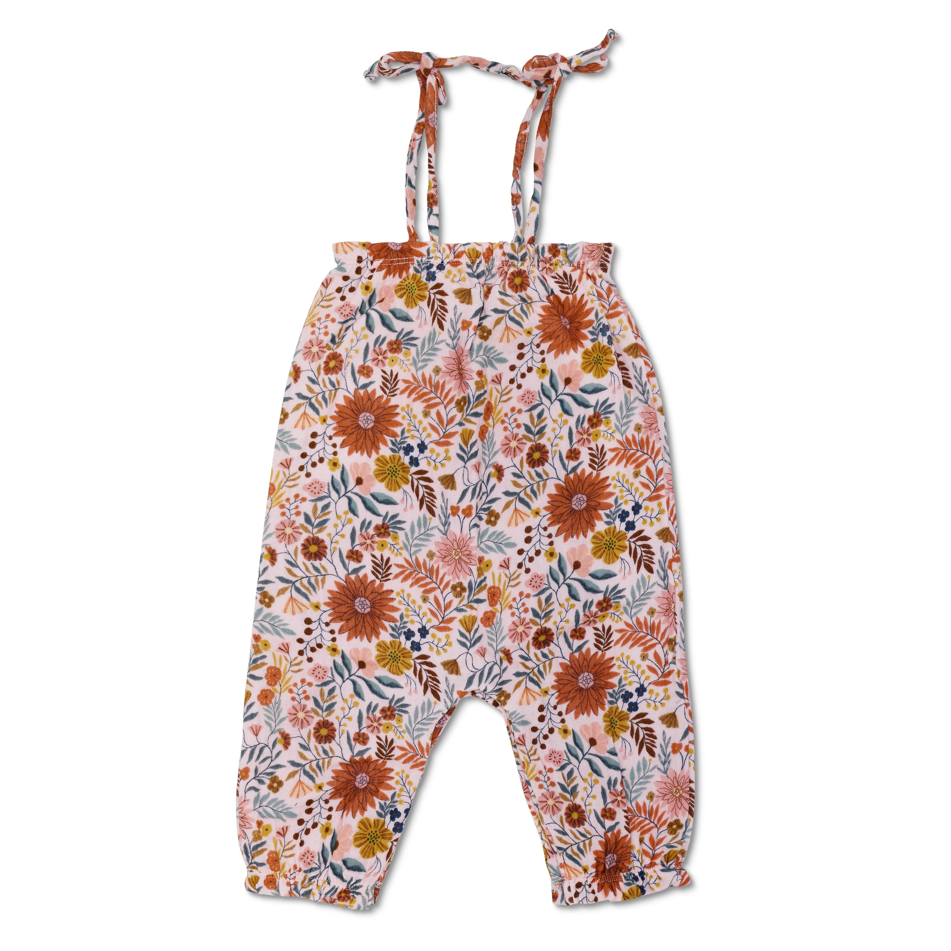 Muslin Tie Shoulder Jumpsuit - Zinnia Bloom - Image 6