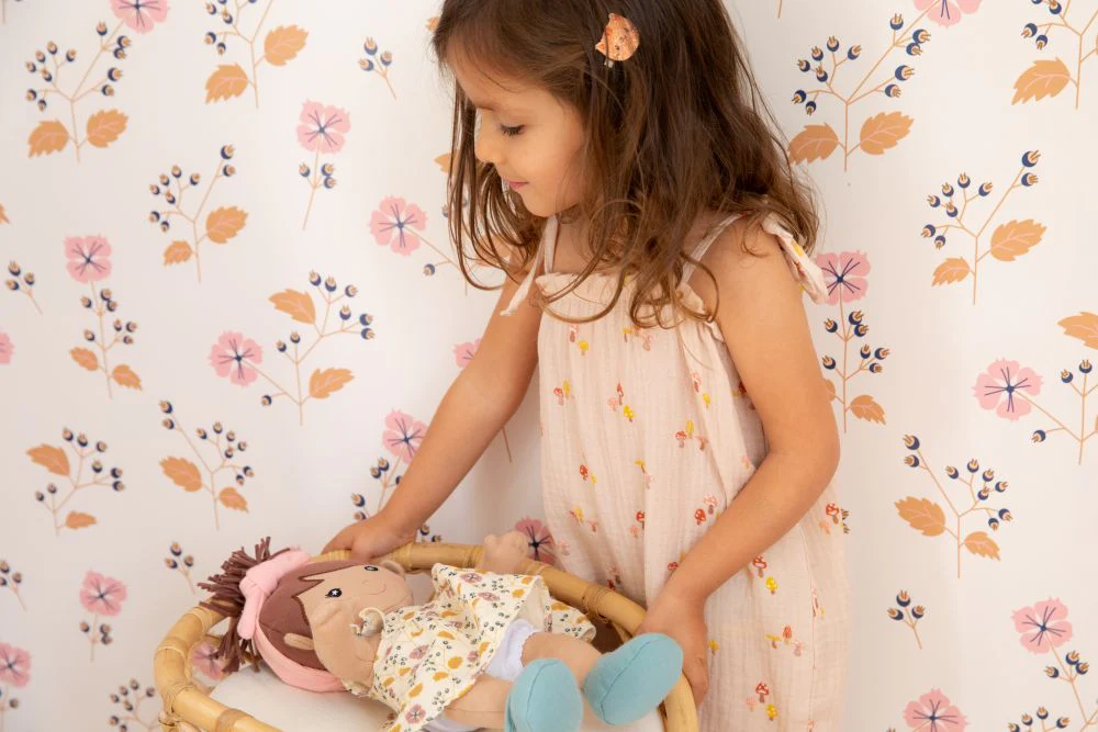 Muslin Tie Shoulder Jumpsuit - Mini Mushroom - Image 2