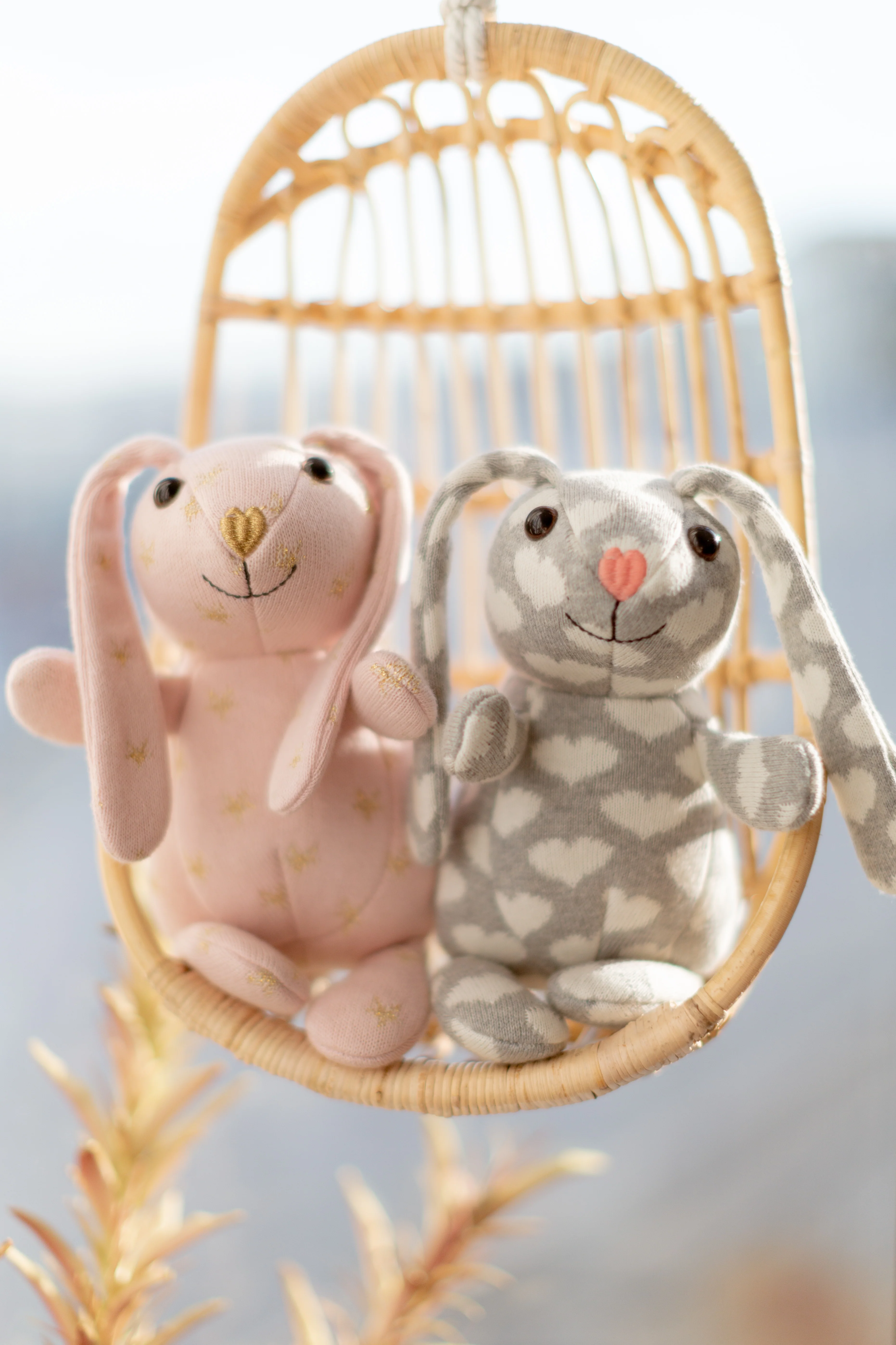 Knit Patterned Bunny Plush - Sparkle - Image 3