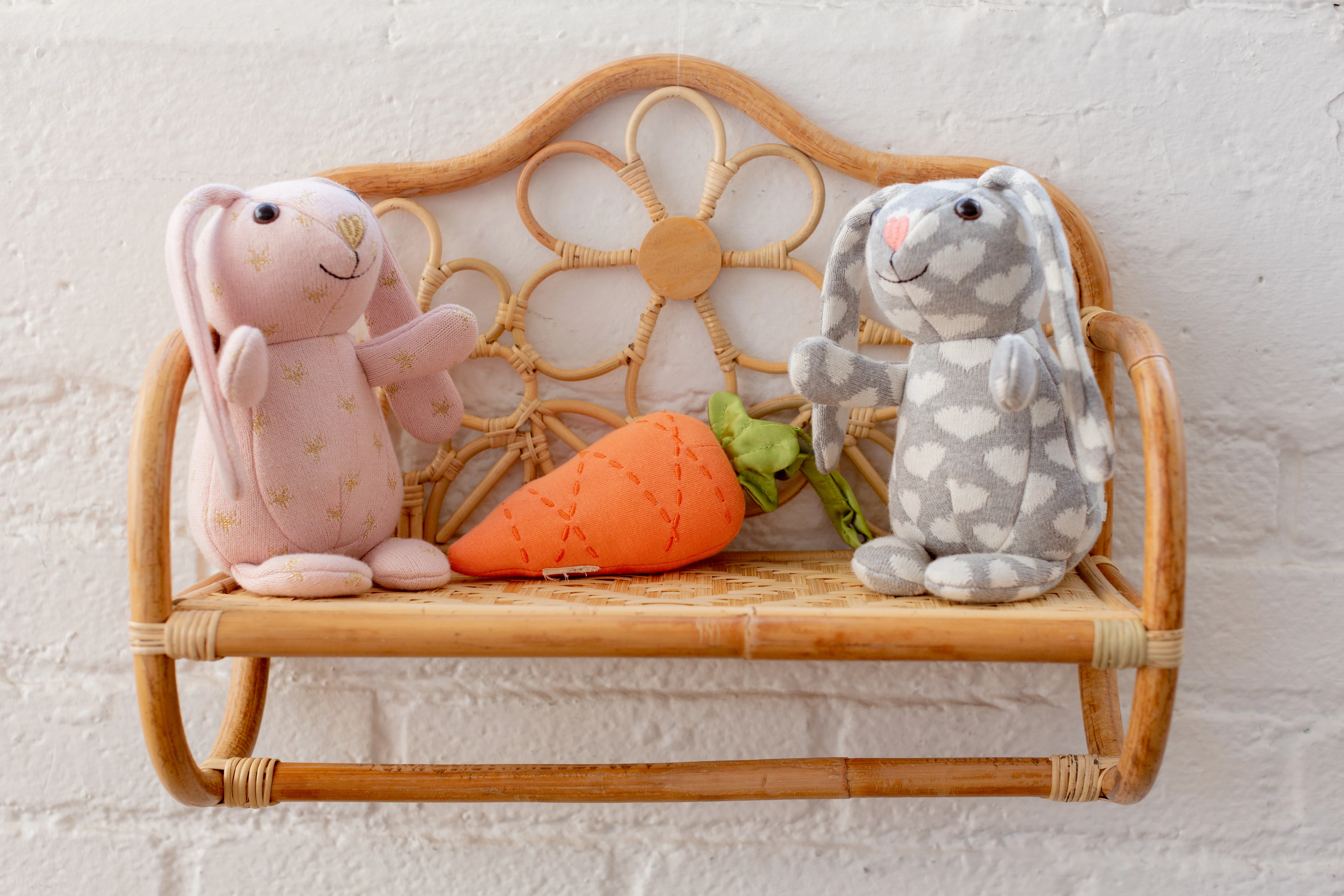 Knit Patterned Bunny Plush - Valentine - Image 4