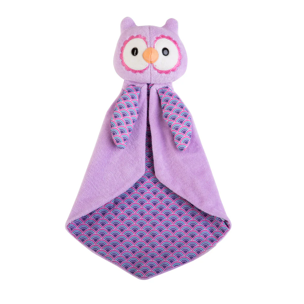 Patterned Blankies - Purple Owl - Image 2
