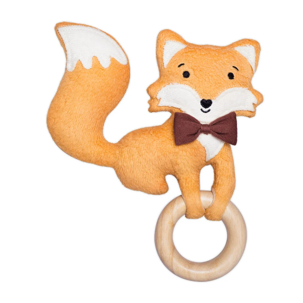 Organic Plush Teething Toy – Fox - Image 2