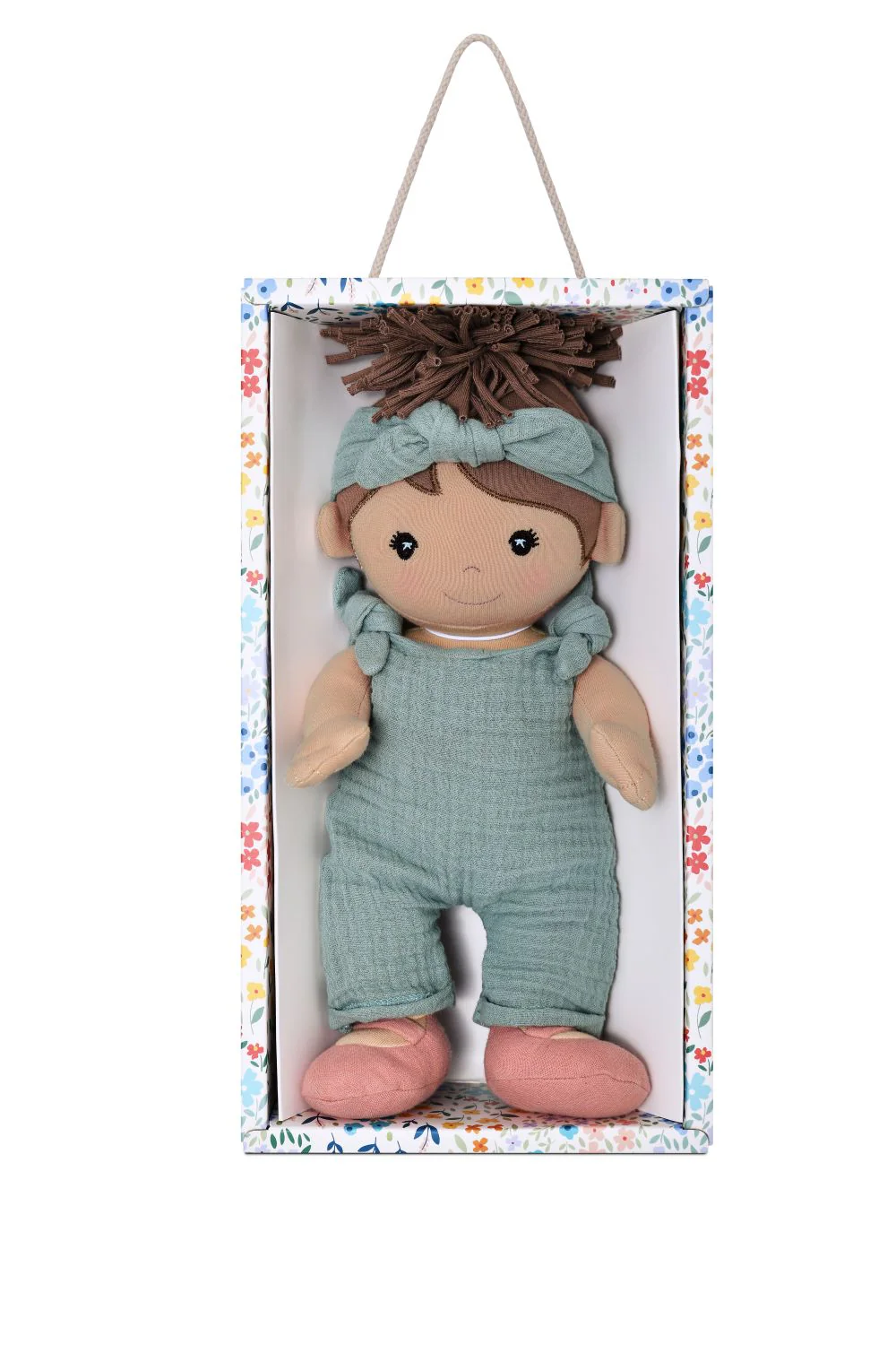 Apple Park Kids - Paloma in Teal Muslin - Image 4