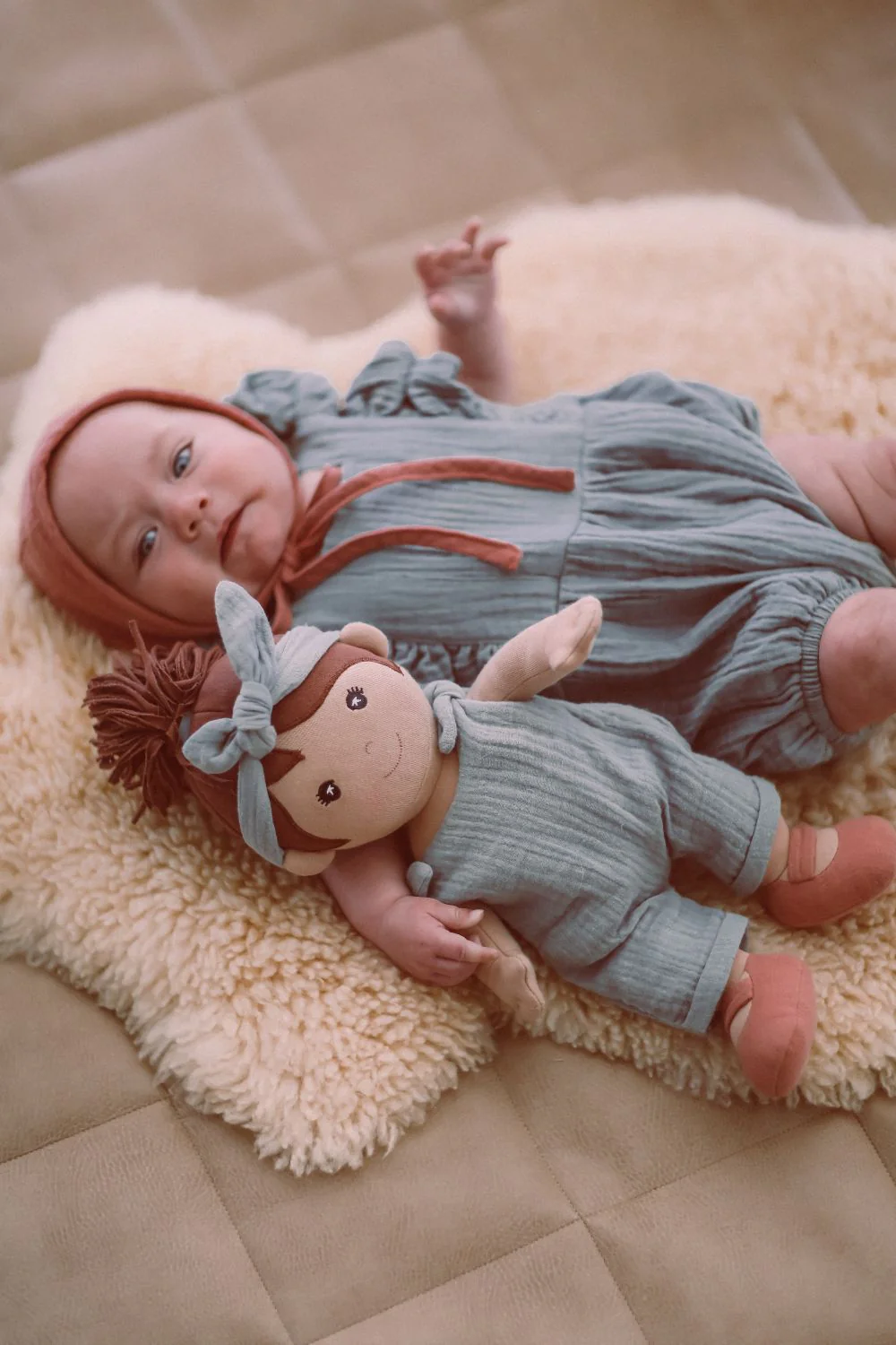 Apple Park Kids - Paloma in Teal Muslin - Image 6