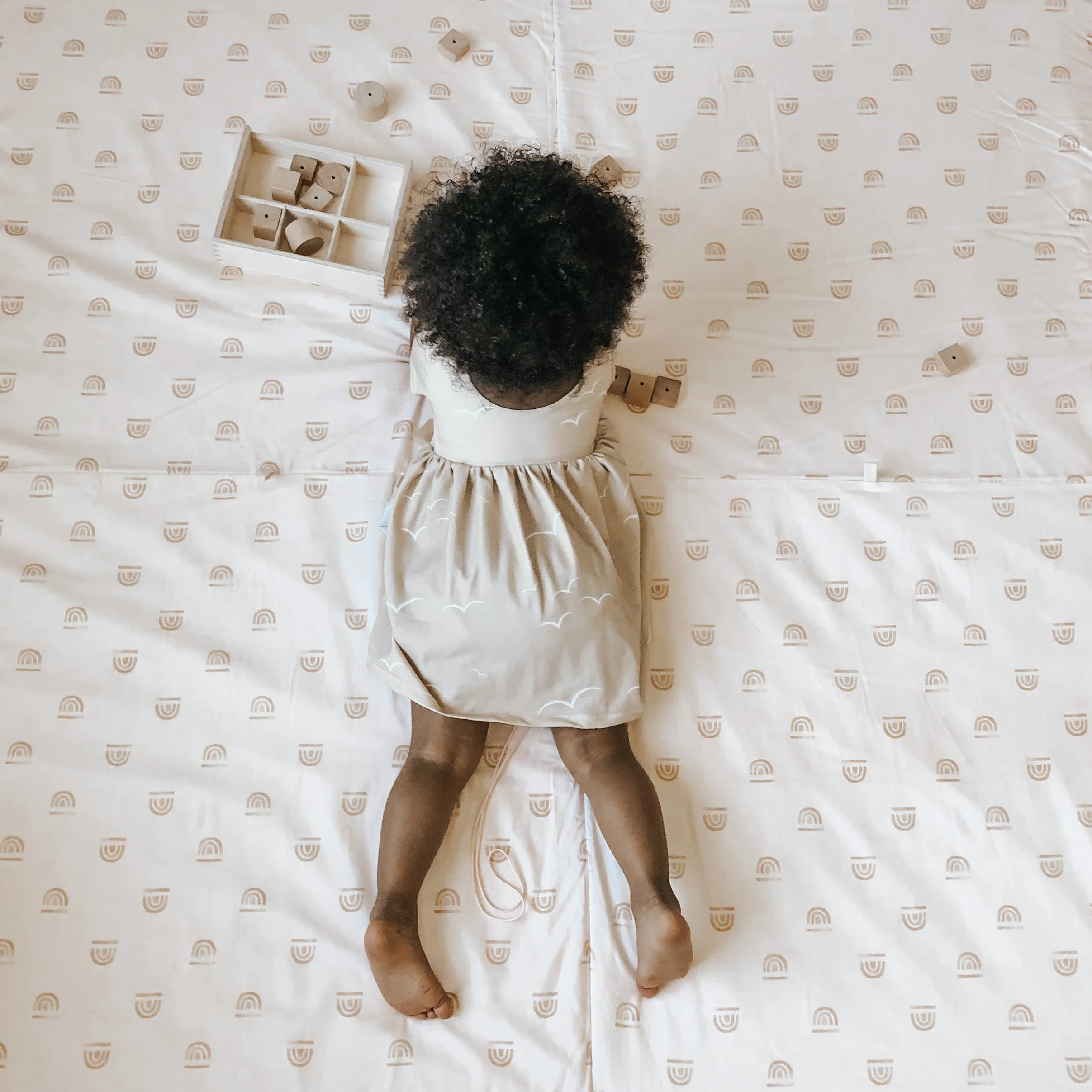 Rainbow Peach Organic Cotton Mat - Image 7