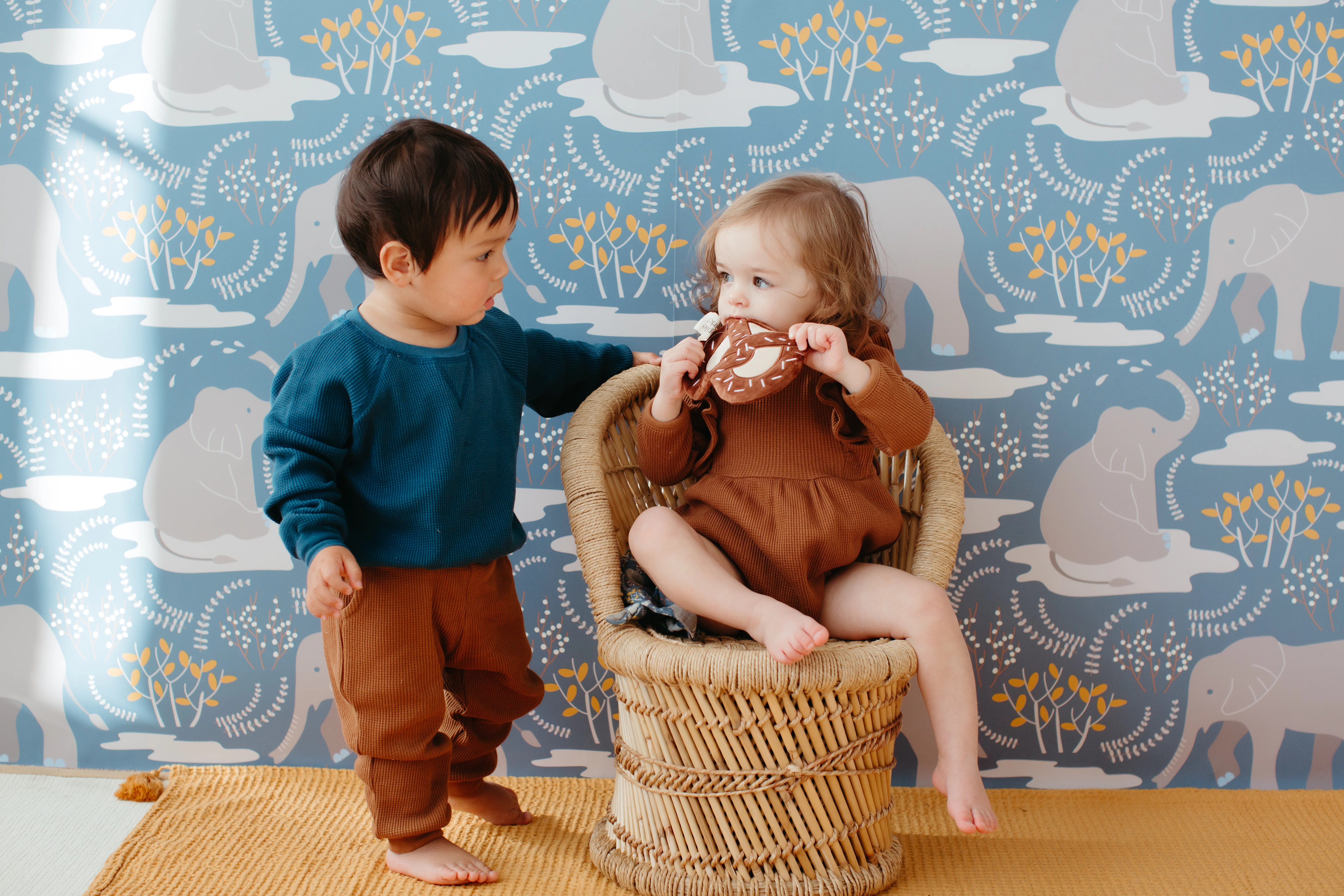 Sweet Treats Crinkle Blankie - Pretzel - Image 5