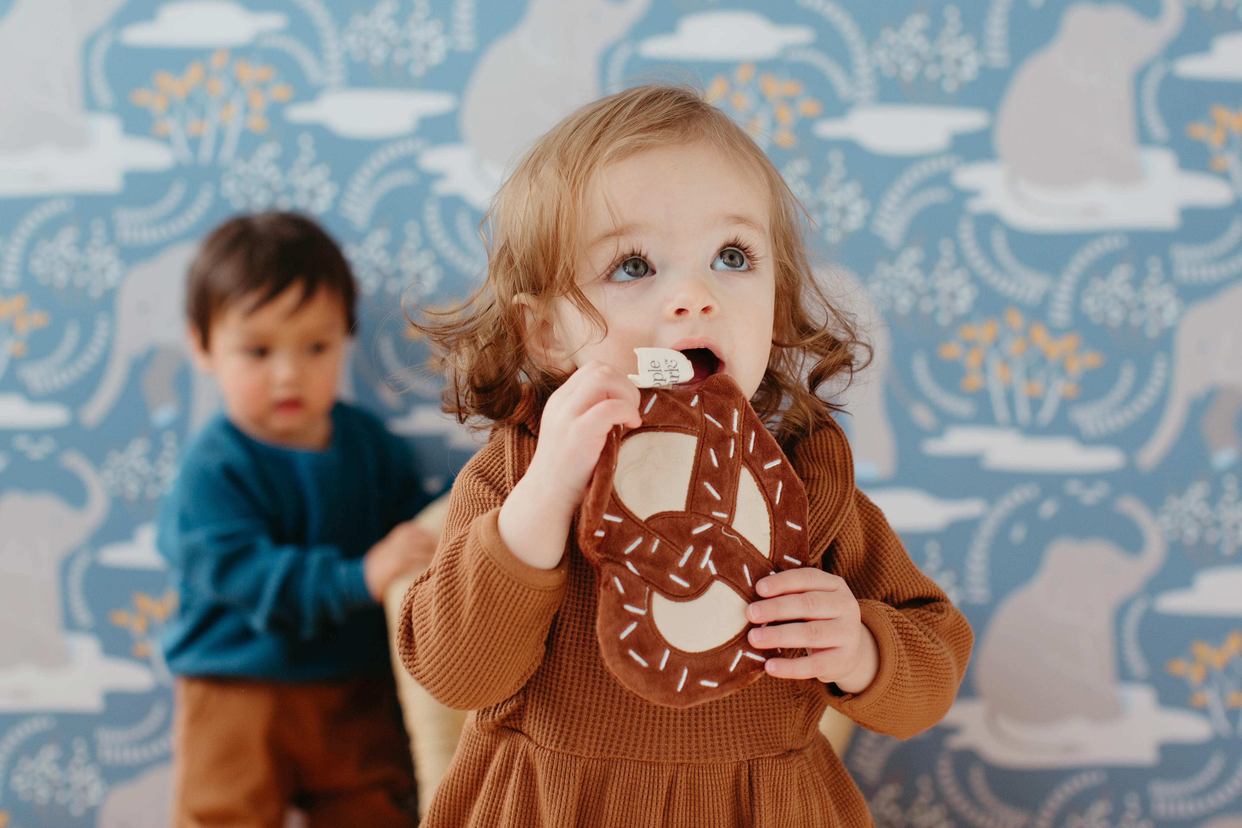 Sweet Treats Crinkle Blankie - Pretzel - Image 6