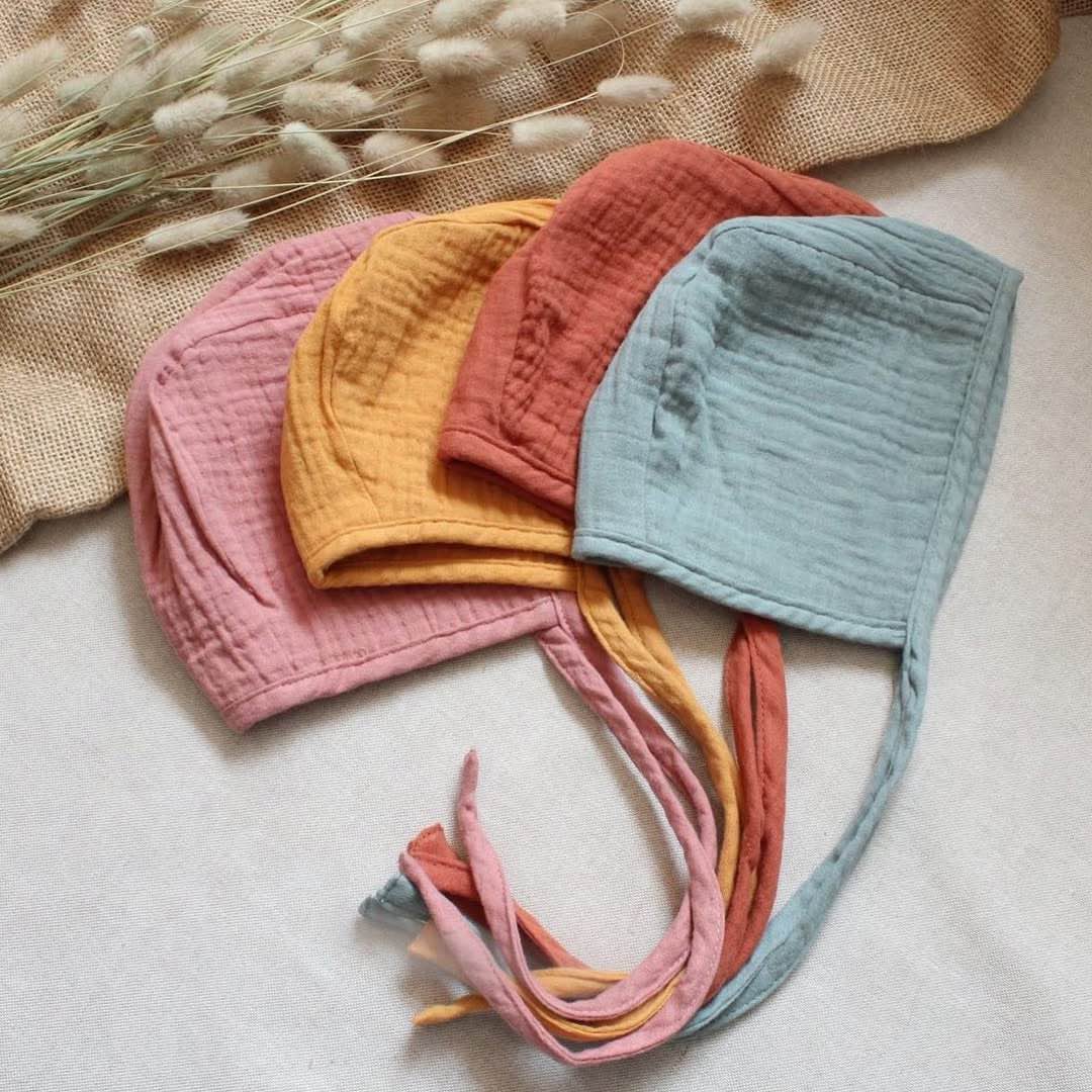 Muslin Bonnet - Teal - Image 6