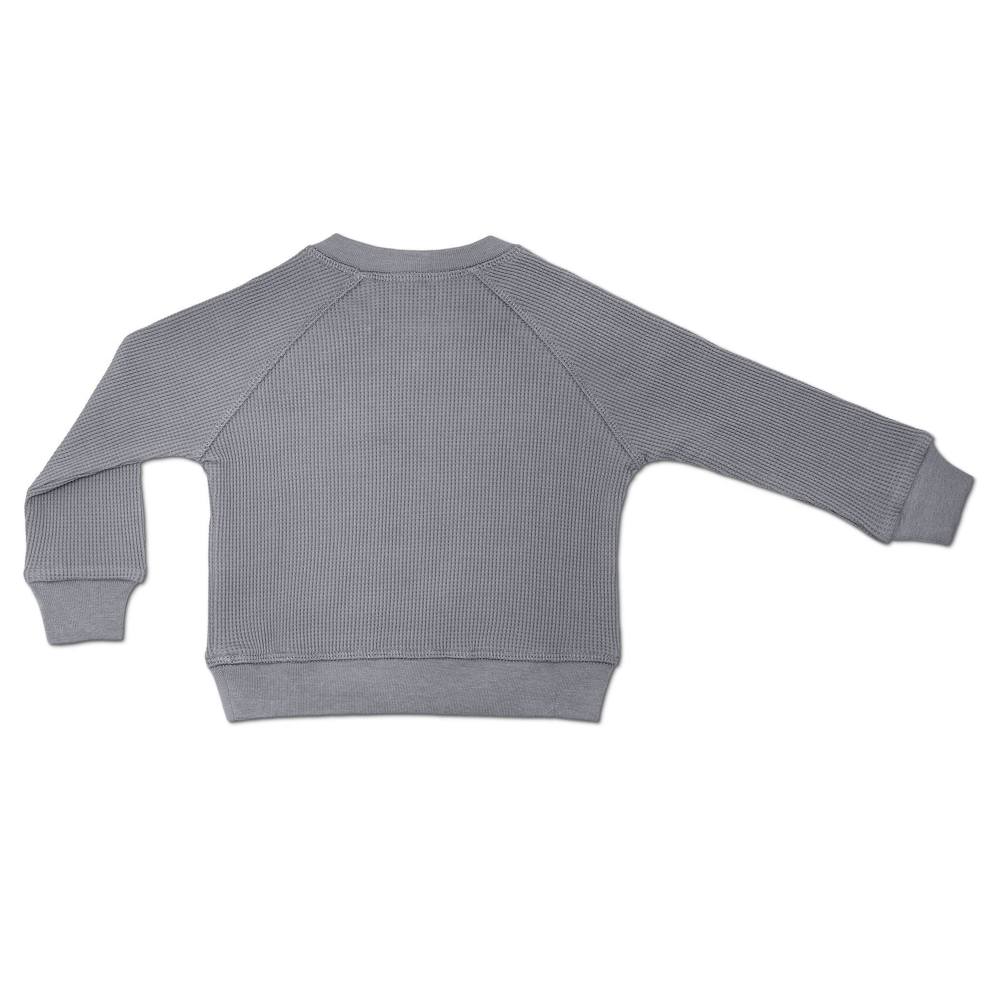 Waffle Crewneck Sweatshirt - Smoke - Image 3